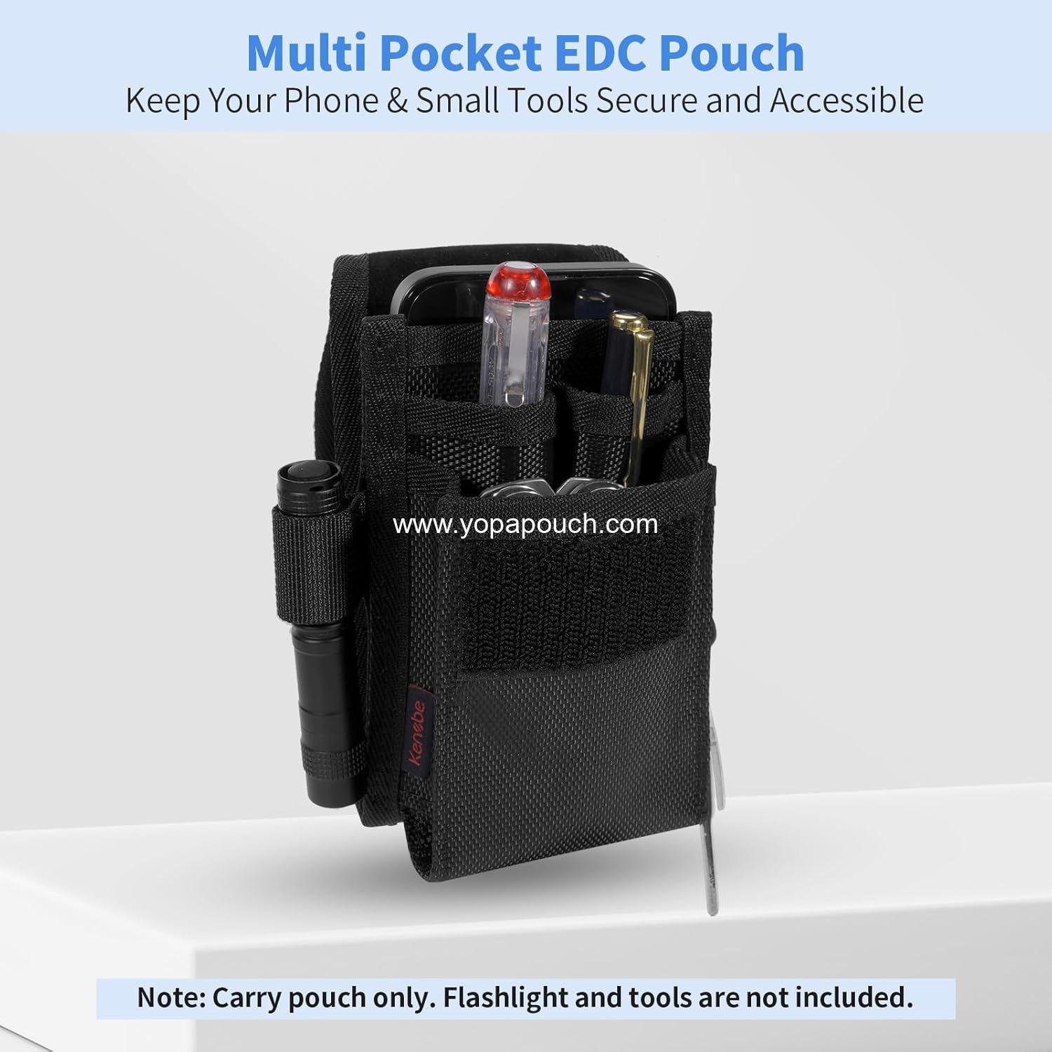 Wholesale Multi-Purpose Tool Holder EDC Pouch, 5-Pocket Tactical Holster and Cell Phone Organizer for Work, Hiking, Camping, Barbecue, Rescue - Supplier