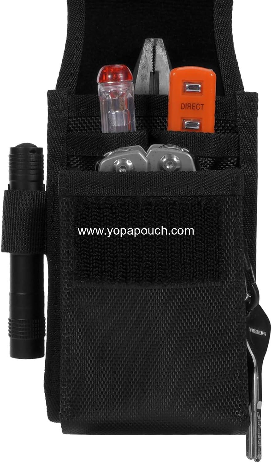 Wholesale Multi-Purpose Tool Holder EDC Pouch, 5-Pocket Tactical Holster and Cell Phone Organizer for Work, Hiking, Camping, Barbecue, Rescue - Supplier
