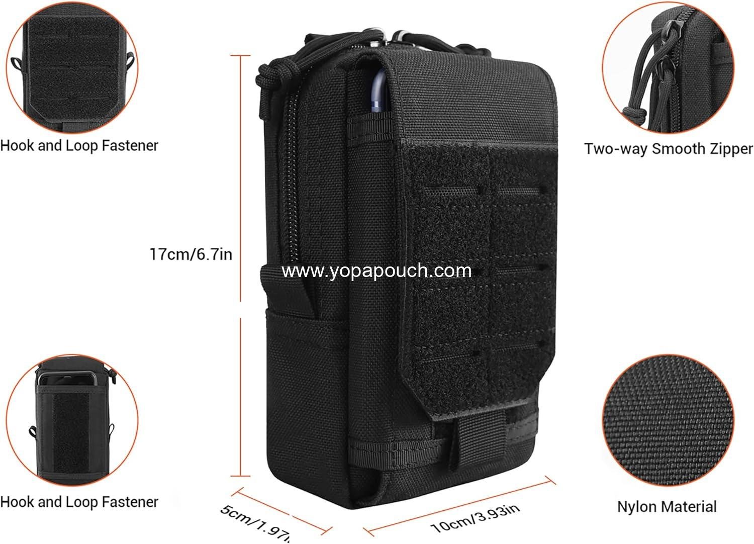 Wholesale Tactical Molle Utility Cell Phone Pouch Waist Bag for Men EDC Gadget Organizer Vest Pack Mobile Phone Case Hunting Compact Bag for Running Supplier
