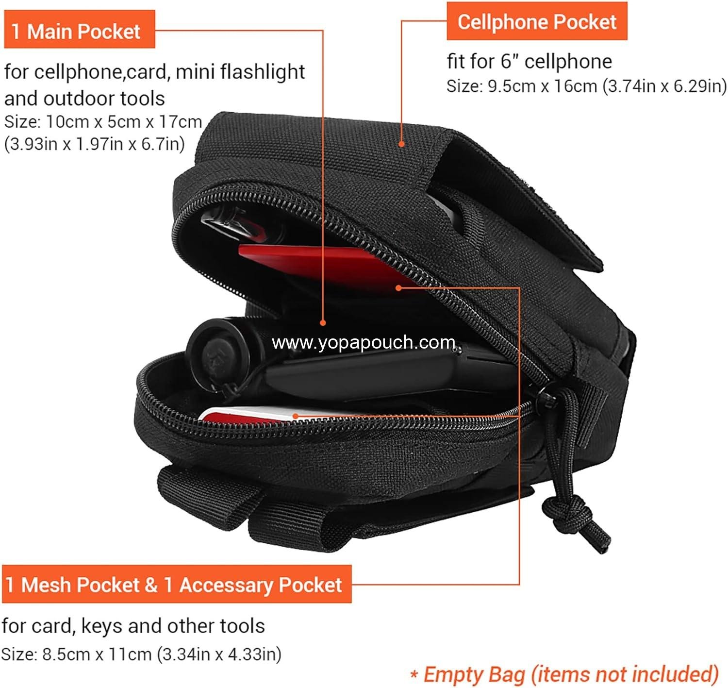 Wholesale Tactical Molle Utility Cell Phone Pouch Waist Bag for Men EDC Gadget Organizer Vest Pack Mobile Phone Case Hunting Compact Bag for Running Supplier