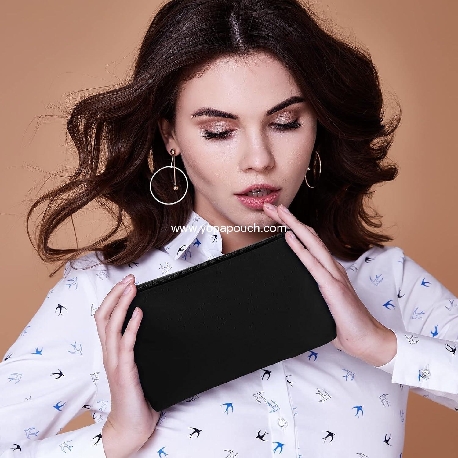 Wholesale 30 Pcs Makeup Bag Set - Travel Canvas Cosmetic Pouches, Portable Blank Zipper Toiletry Organizers (9.8 x 5 x 2 Inch) for Women - Multipurpose Assorted Colors - OEM Supplier