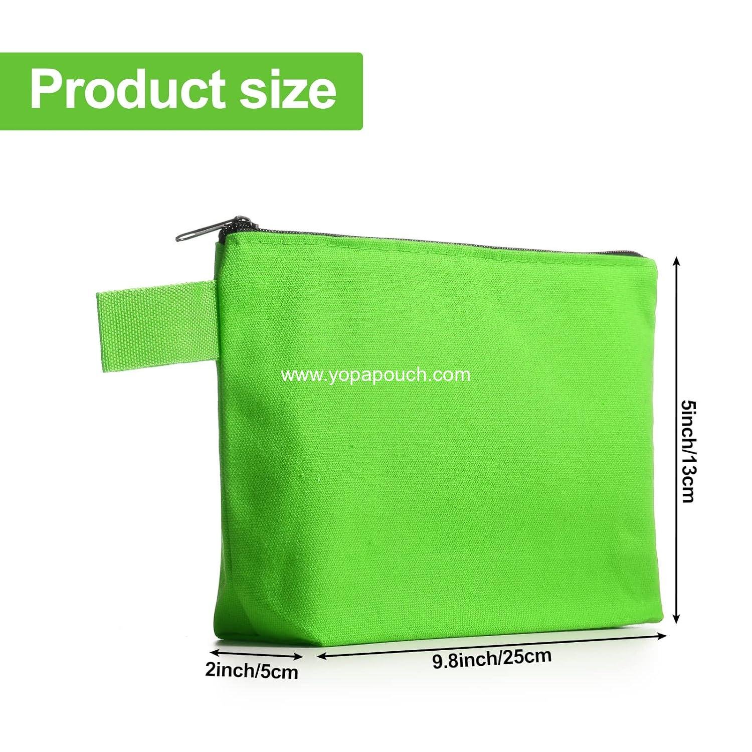 Wholesale 30 Pcs Makeup Bag Set - Travel Canvas Cosmetic Pouches, Portable Blank Zipper Toiletry Organizers (9.8 x 5 x 2 Inch) for Women - Multipurpose Assorted Colors - OEM Supplier