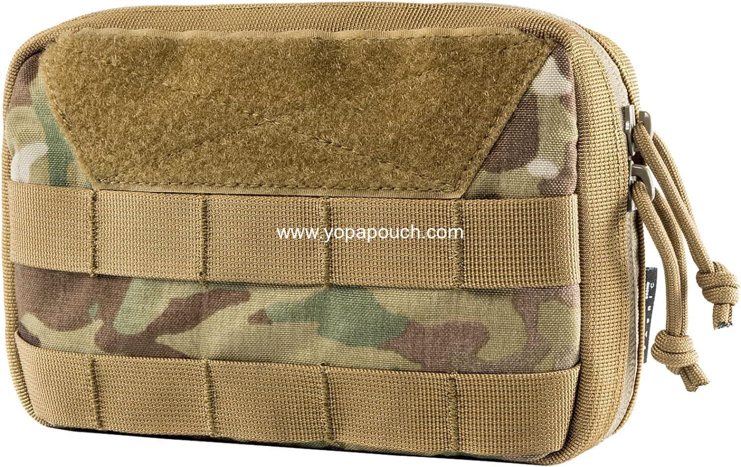 OneTigris MOLLE Pouch, Tactical Admin Pouch Belt EDC Tool Organizer Zippered Utility Waist Pack 7.5"x5"x2"