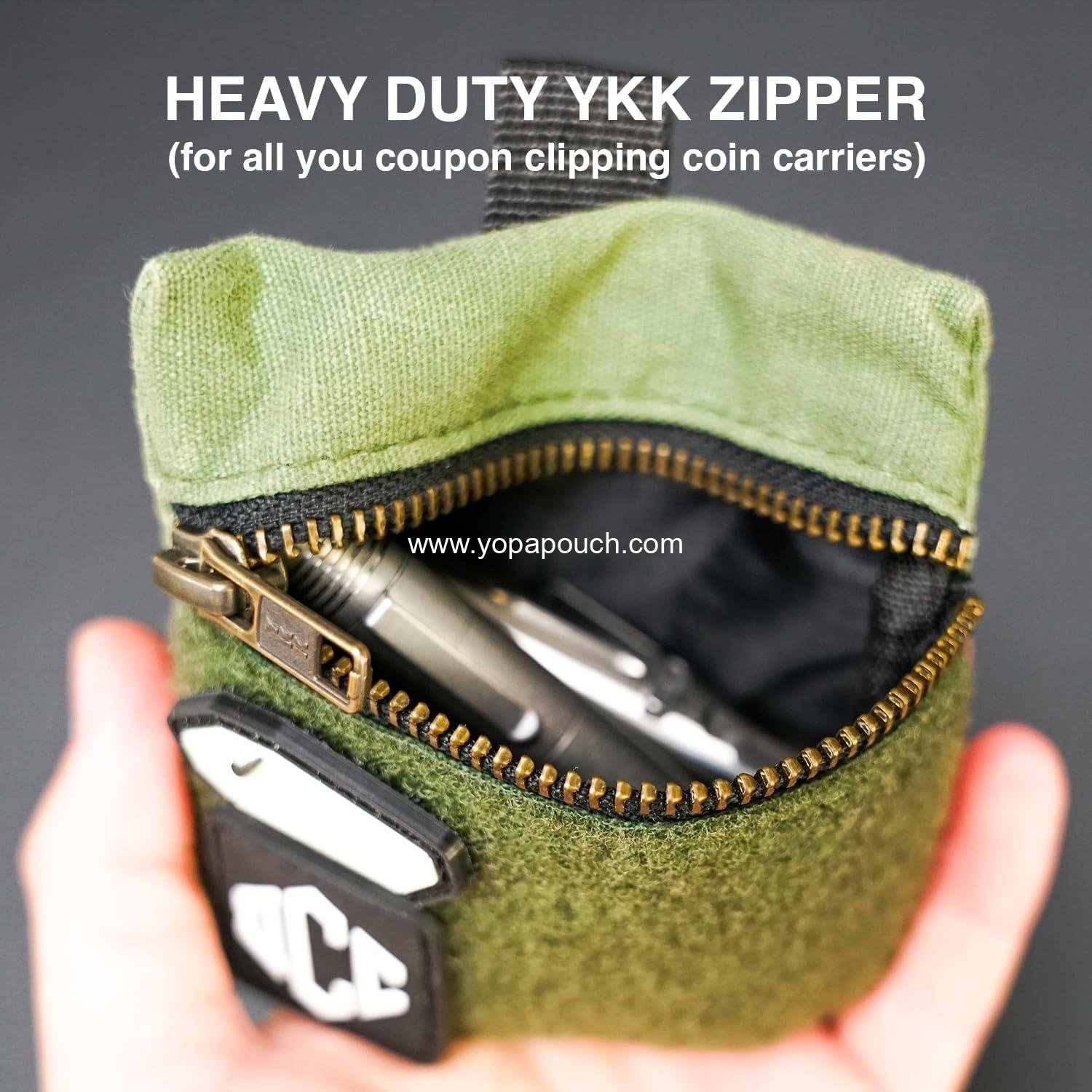 Wholesale EDC Canvas Pouch Pocket Organizer Mighty Pouch for Men Small Tool Utility Pouch for Multitools Waxed Compact Organizer Factory
