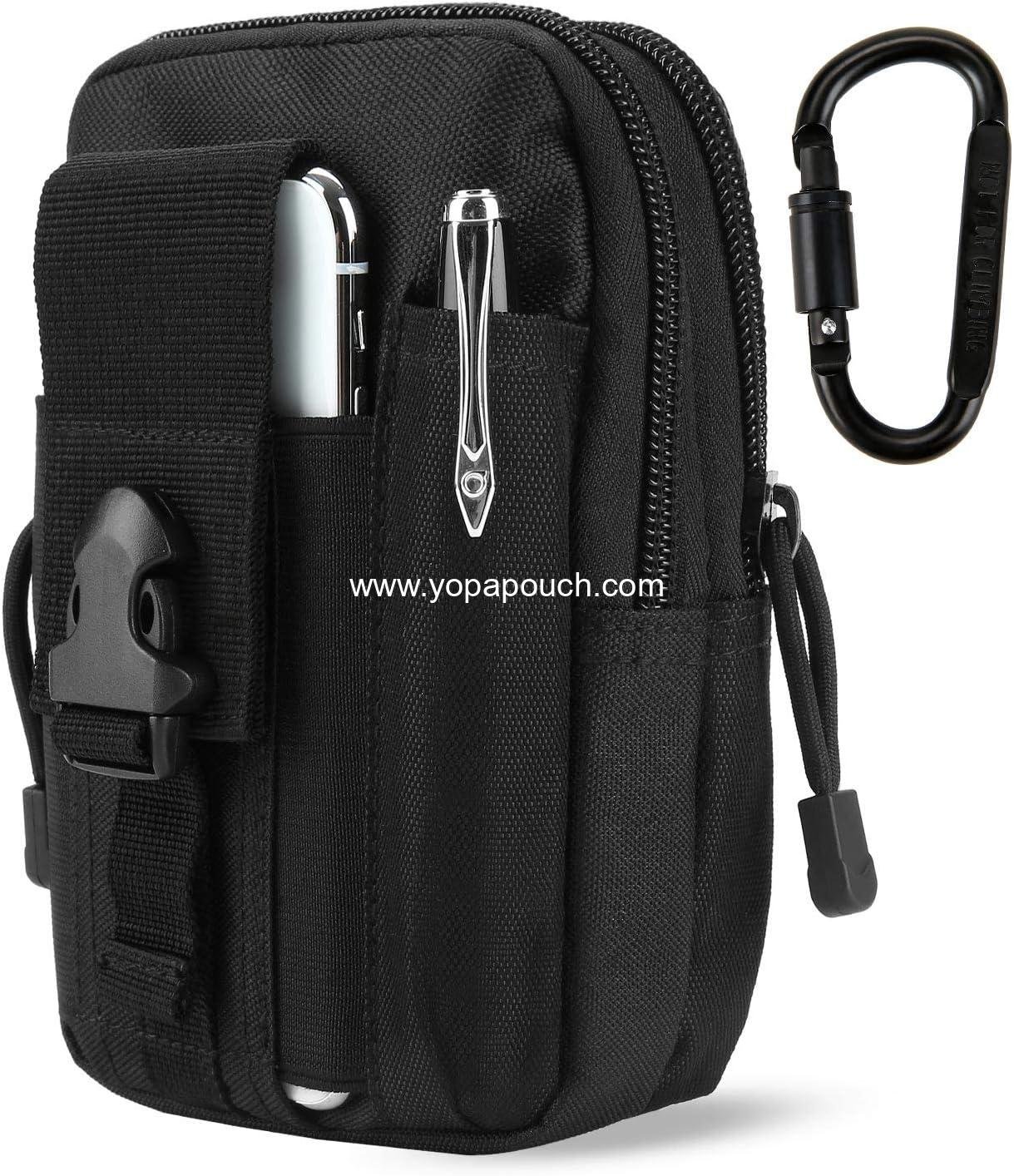 Tactical Waist Pouch EDC Molle Waist Bag Belt Phone Pouch Holster Purse Carrying Pouch for Smartphone, Tools