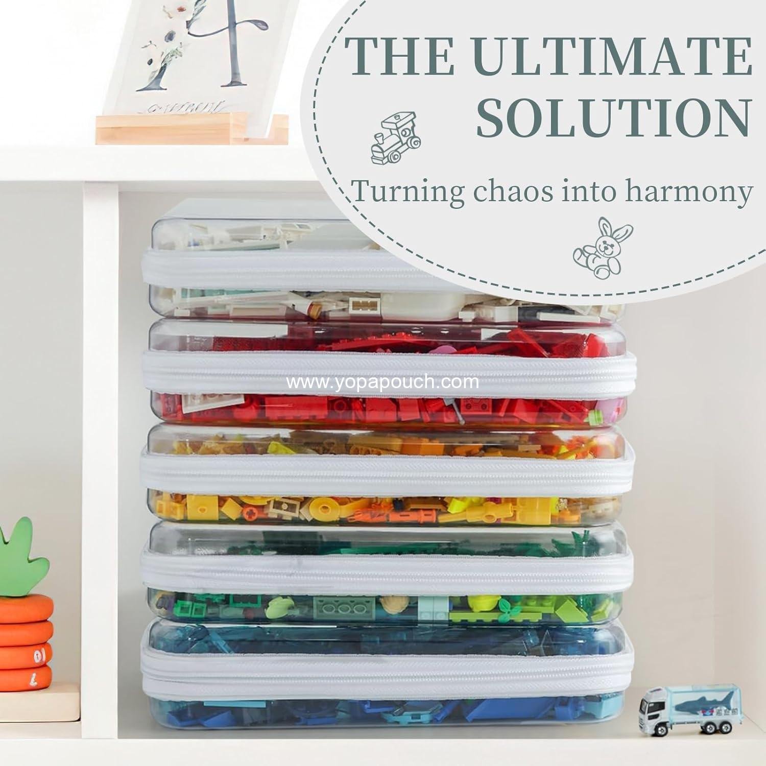 Wholesale Clear Hard Shell Zipper Case 3 Pack, Waterproof Makeup Organizer and Toy Storage Bag, Diaper Bag Organizing Pouches, Large Size Plastic Pouch for Travel, Office, Home - Manufacturer