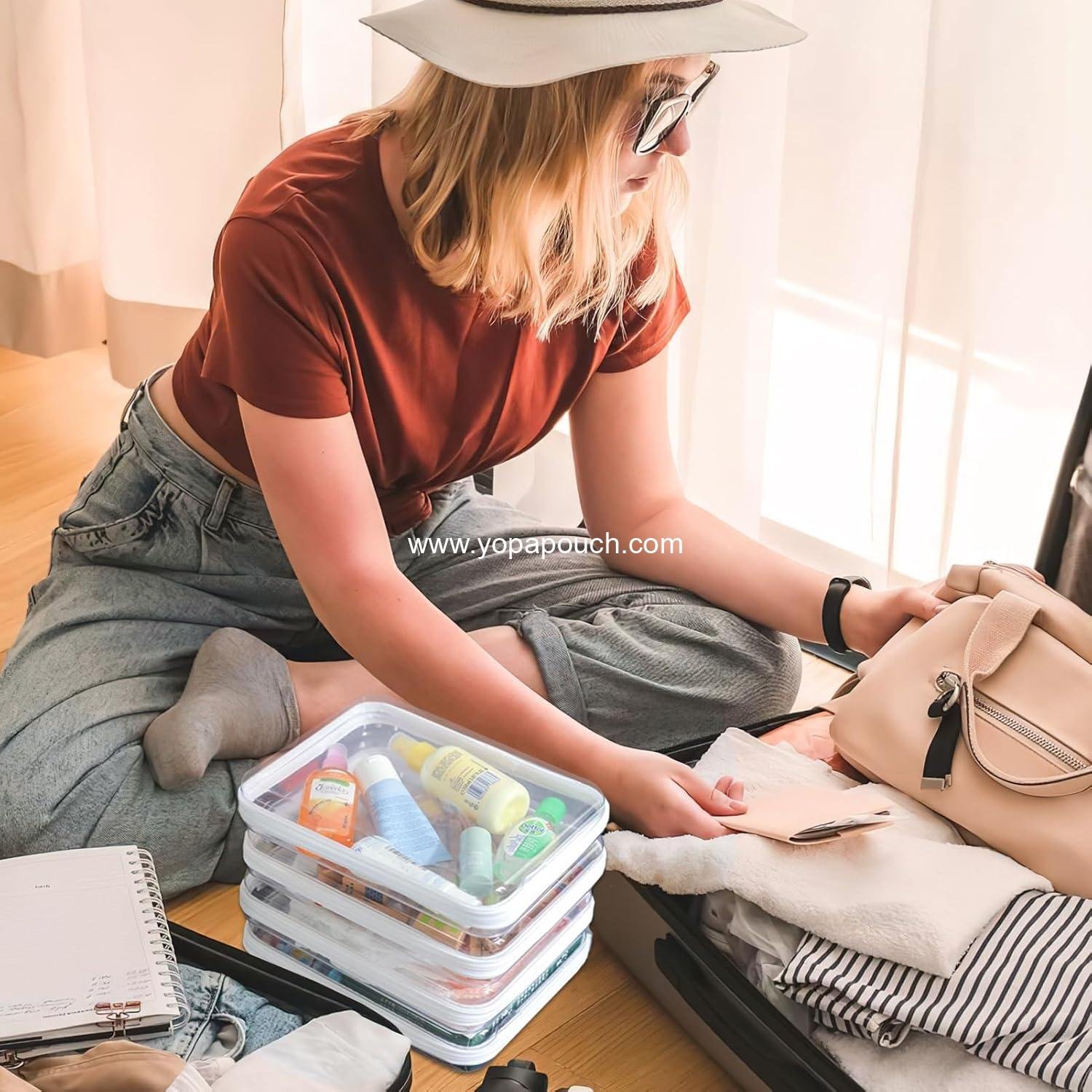 Wholesale Clear Hard Shell Zipper Case 3 Pack, Waterproof Makeup Organizer and Toy Storage Bag, Diaper Bag Organizing Pouches, Large Size Plastic Pouch for Travel, Office, Home - Manufacturer