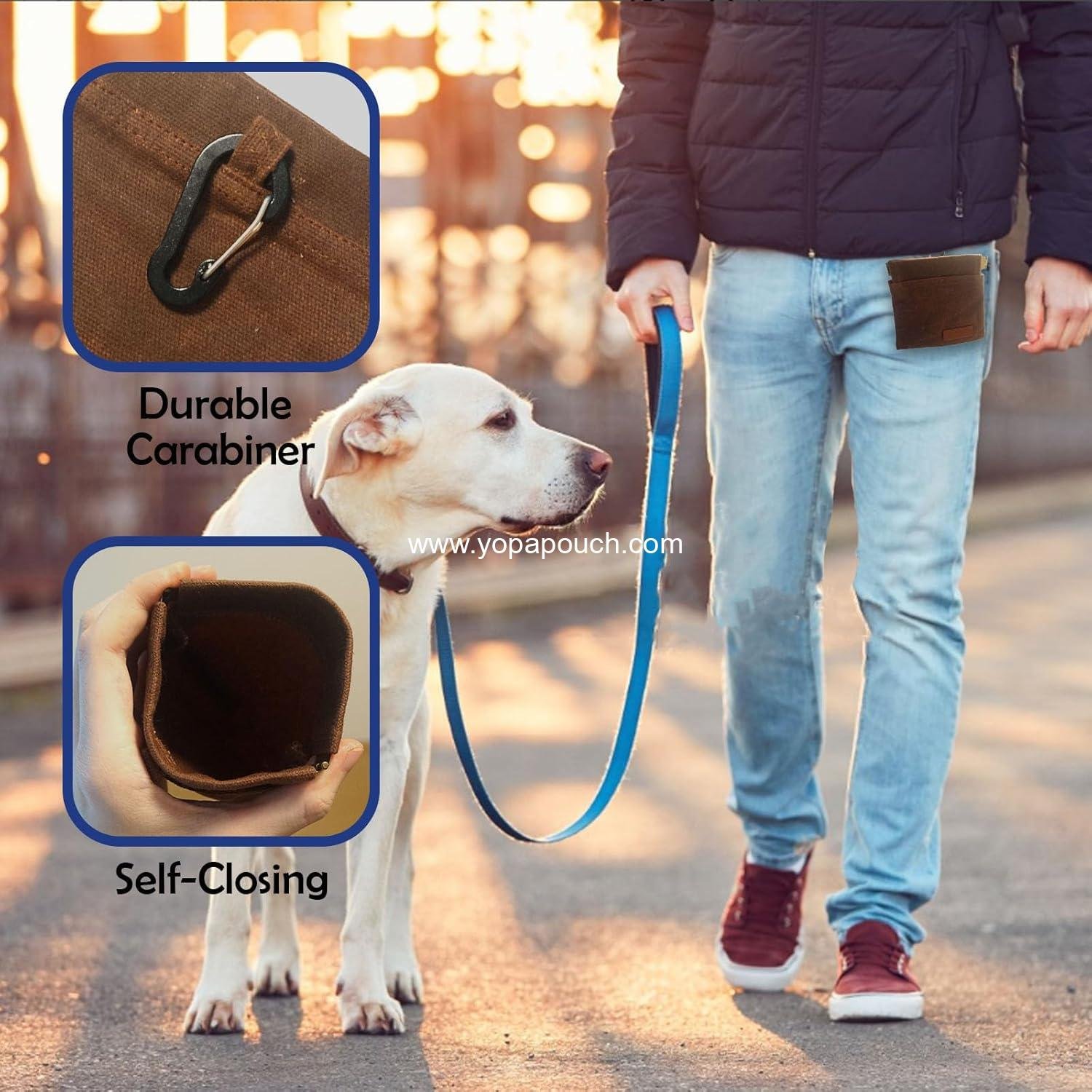 Wholesale 2PCS Upgraded Dog Treat Pouches, Portable Training Treat Bags with Durable Carabiners and Magnetic Buckles, Ideal for Pet Training (Pouch) Supplier