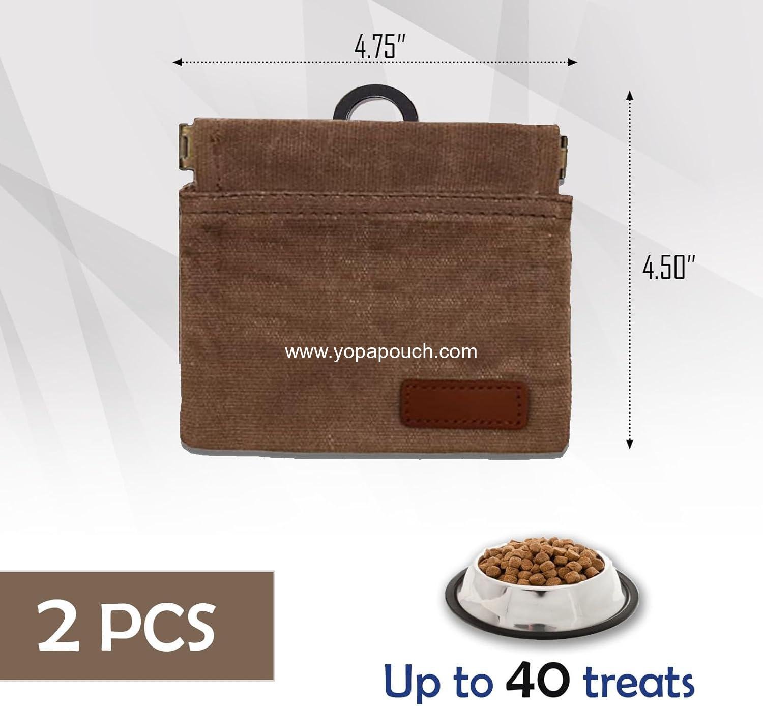 Wholesale 2PCS Upgraded Dog Treat Pouches, Portable Training Treat Bags with Durable Carabiners and Magnetic Buckles, Ideal for Pet Training (Pouch) Supplier