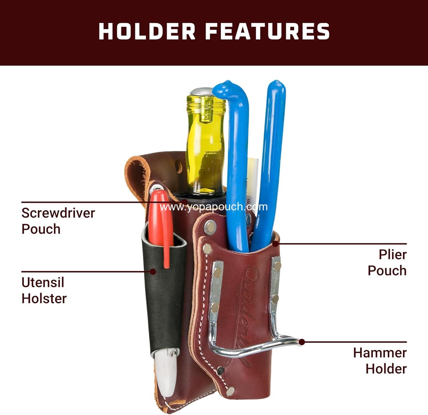 Wholesale 5-in-1 Tool Holder, OxyRed - 5X Tool Capacity - Includes 2003 Oxy Tool Shield - Fits Belts Up to 3” Wide - Supplier