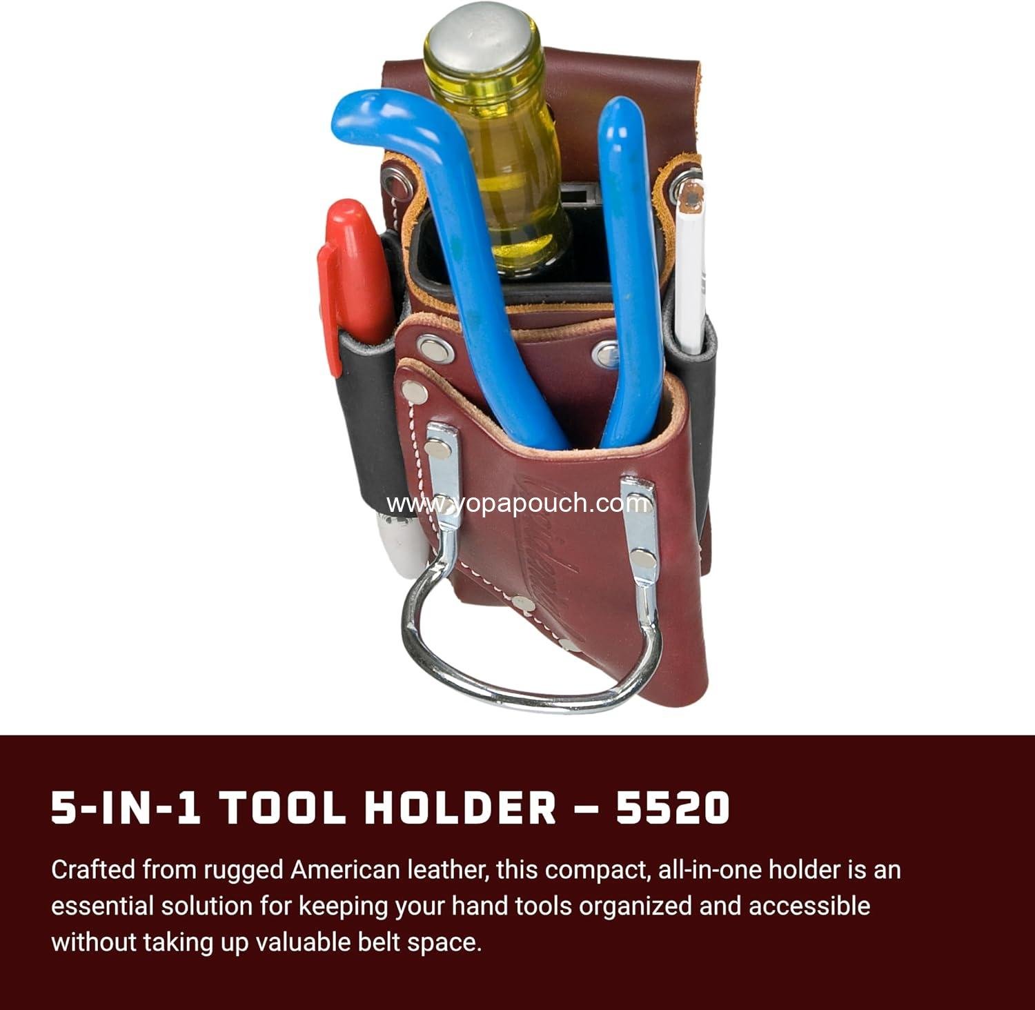 Wholesale 5-in-1 Tool Holder, OxyRed - 5X Tool Capacity - Includes 2003 Oxy Tool Shield - Fits Belts Up to 3” Wide - Supplier