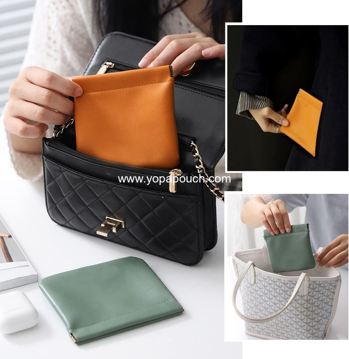 Wholesale Waterproof Leather Squeeze Makeup Pouch - 3Pcs Portable Travel Cosmetic Bag, Self-Closing Toiletry Organizer - Supplier