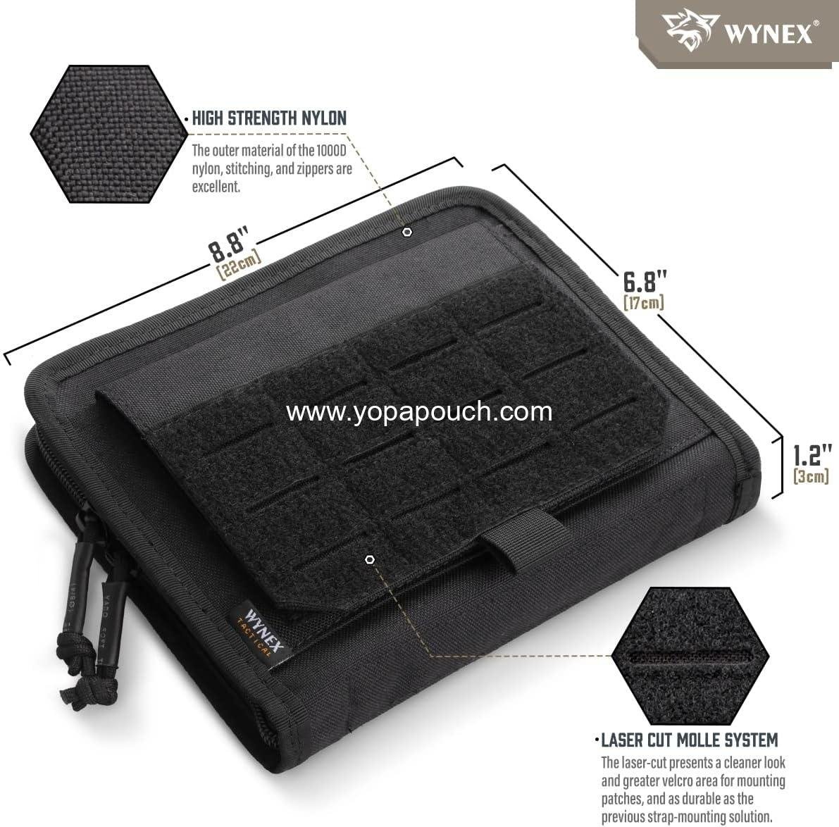 Wholesale Tactical Folding Admin Pouch, Molle Tool Bag with Laser-Cut Design, Utility Organizer EDC Medical Bag, Modular Tactical Waist Pouch with U.S. Patch, Supplier