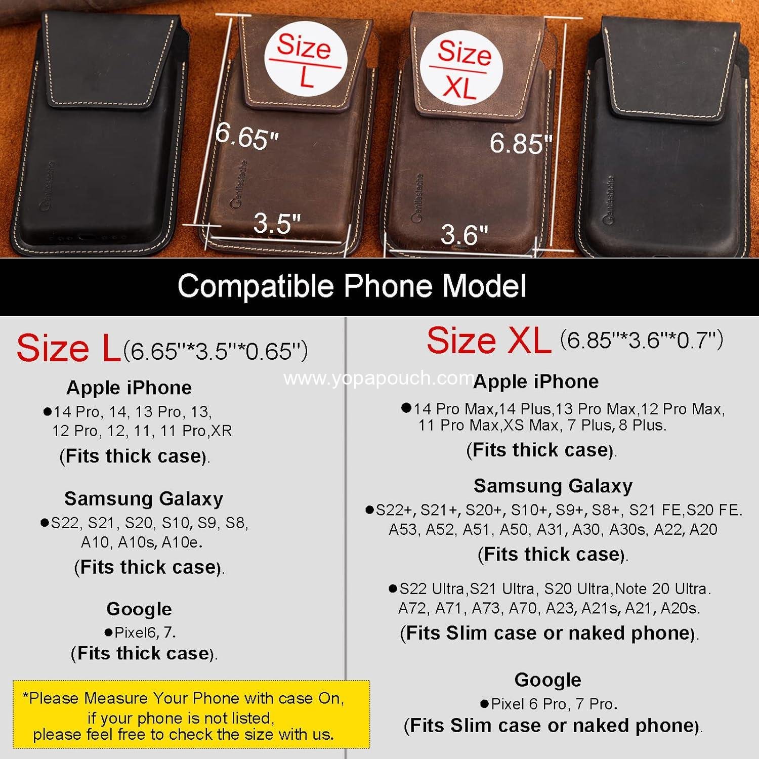 Wholesale Leather Cell Phone Holster with Belt Clip, Flip Case for iPhone 14 13 Pro Max, Holder for S22 Plus, Universal Pouch for Large Phones, Dark Brown Supplier Wholesale Leather Cell Phone Holster with Belt Clip, Flip Case for iPhone 14 13 Pro Max, Holder for S22 Plus, Universal Pouch for Large Phones, Dark Brown Supplier