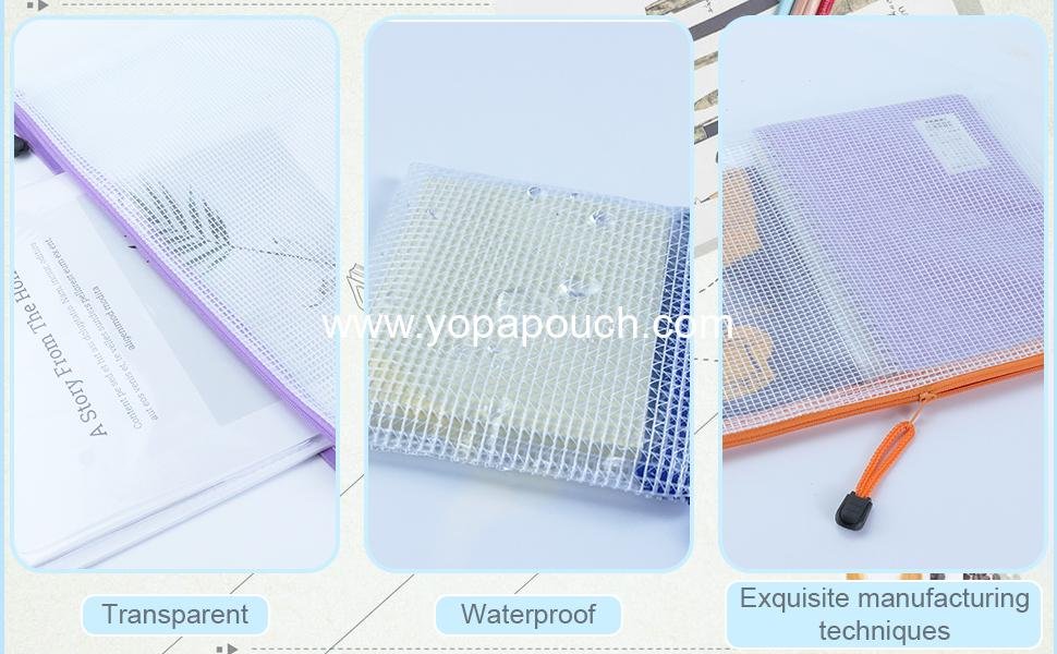 Wholesale 32pcs Mesh Zipper Pouch Bags - 8 Sizes, 8 Colors for Organizing, Board Game Storage, Travel, School Office Supplier