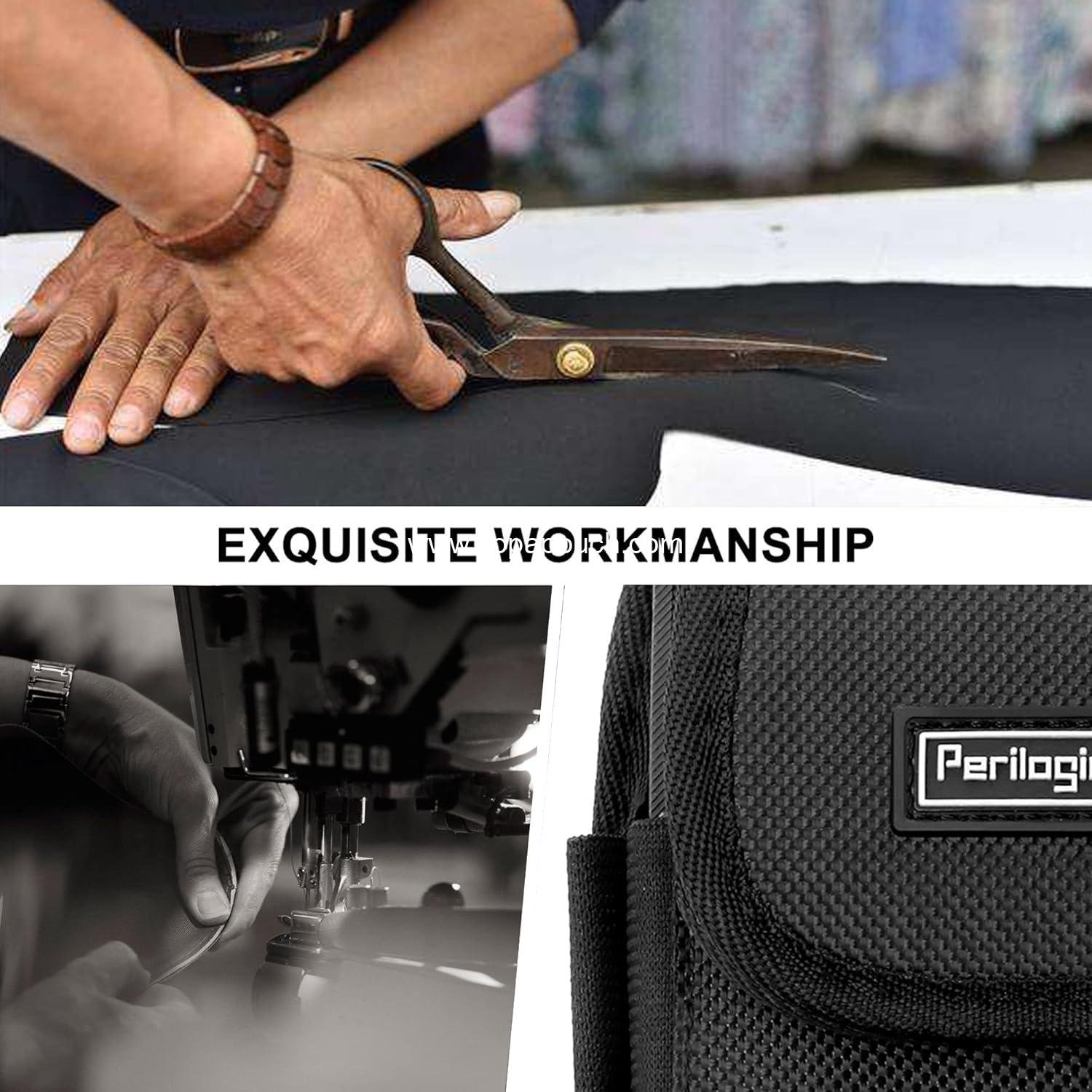 Wholesale Nylon Cell Phone Belt Holster for iPhone 17 Pro Max, 16 Pro Max, 16 Plus, 15 Pro Max, 15 Plus, 14 Pro Max with Rugged Case - Cell Phone Pouch with Storage & Card Slot, Supplier