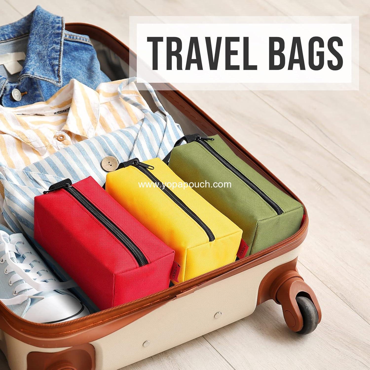 Wholesale Heavy Duty 1680D Waterproof Fabric Tool Pouches, Black Red Blue Green Yellow, 5-Pack - Manufacturer