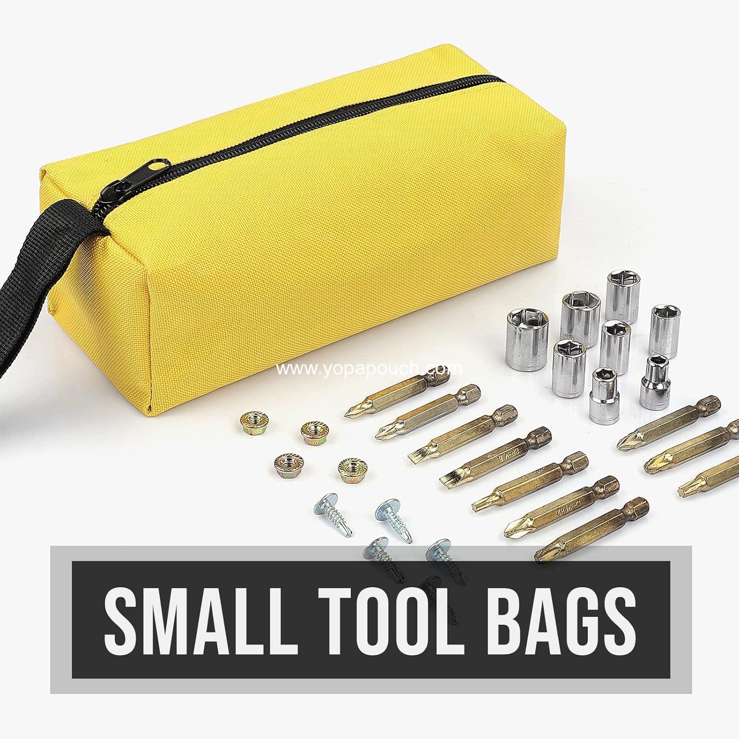 Wholesale Heavy Duty 1680D Waterproof Fabric Tool Pouches, Black Red Blue Green Yellow, 5-Pack - Manufacturer