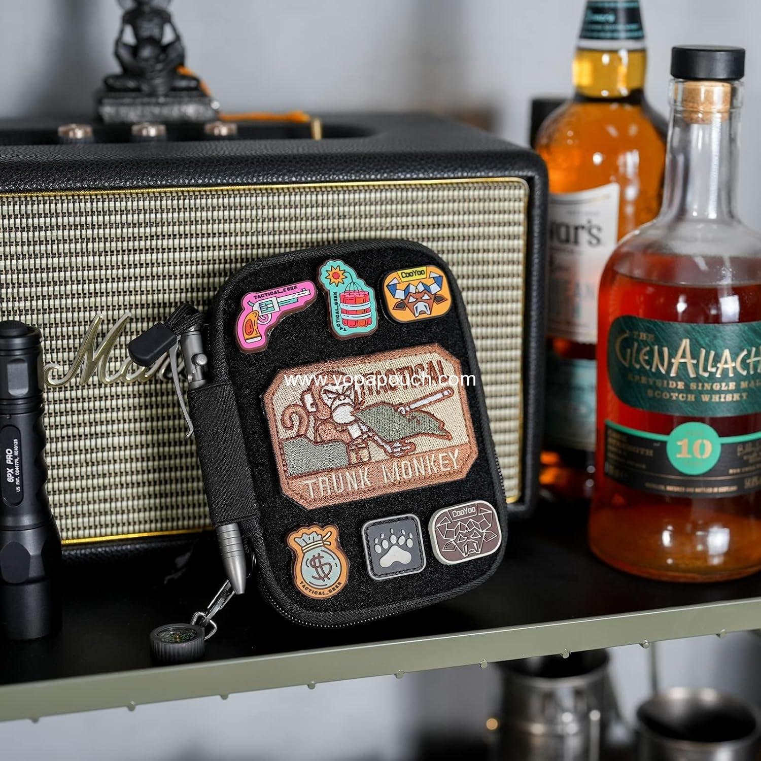 Wholesale Nylon EDC Pocket Organizer with Patches & D-Ring, Multitool Organizer for EDC Gear - Manufacturer