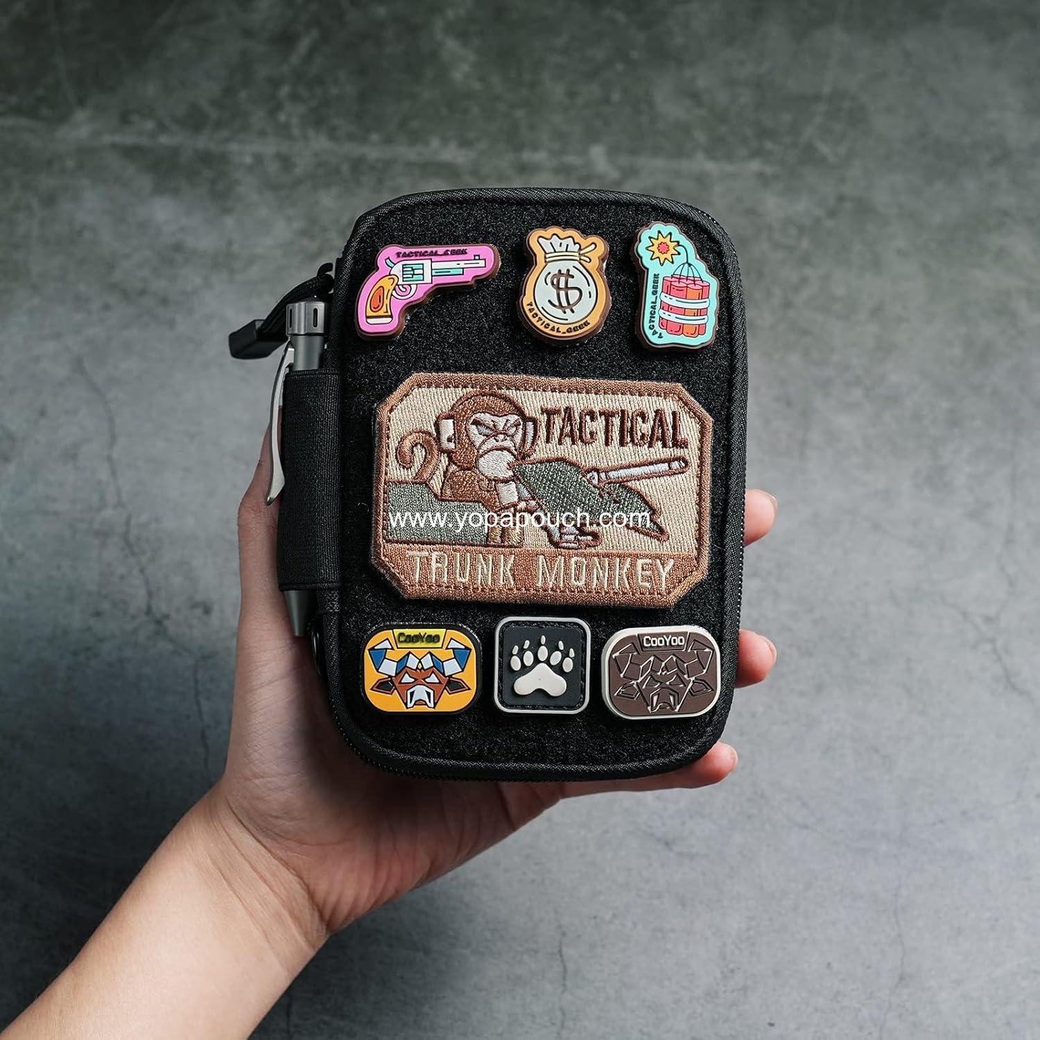 Wholesale Nylon EDC Pocket Organizer with Patches & D-Ring, Multitool Organizer for EDC Gear - Manufacturer