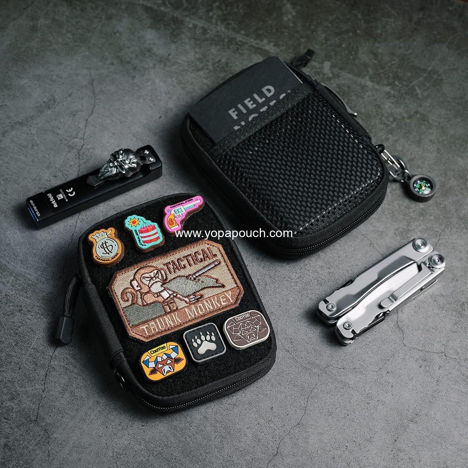 Wholesale Nylon EDC Pocket Organizer with Patches & D-Ring, Multitool Organizer for EDC Gear - Manufacturer