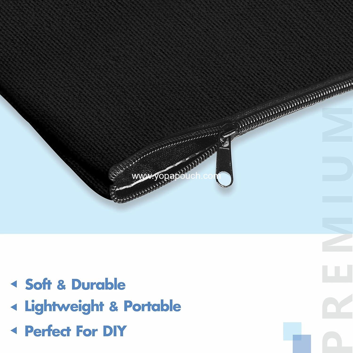 Wholesale 8 Pack Canvas Pencil Pouch, DIY Craft Zipper Bags, Blank Makeup and Multifunctional Pouches, Pencil Case for Cosmetic, Toiletry, and Stationery (8.3” x 4.7”) - Supplier Wholesale 8 Pack Canvas Pencil Pouch, DIY Craft Zipper Bags, Blank Makeup and Multifunctional Pouches, Pencil Case for Cosmetic, Toiletry, and Stationery (8.3” x 4.7”) - Supplier