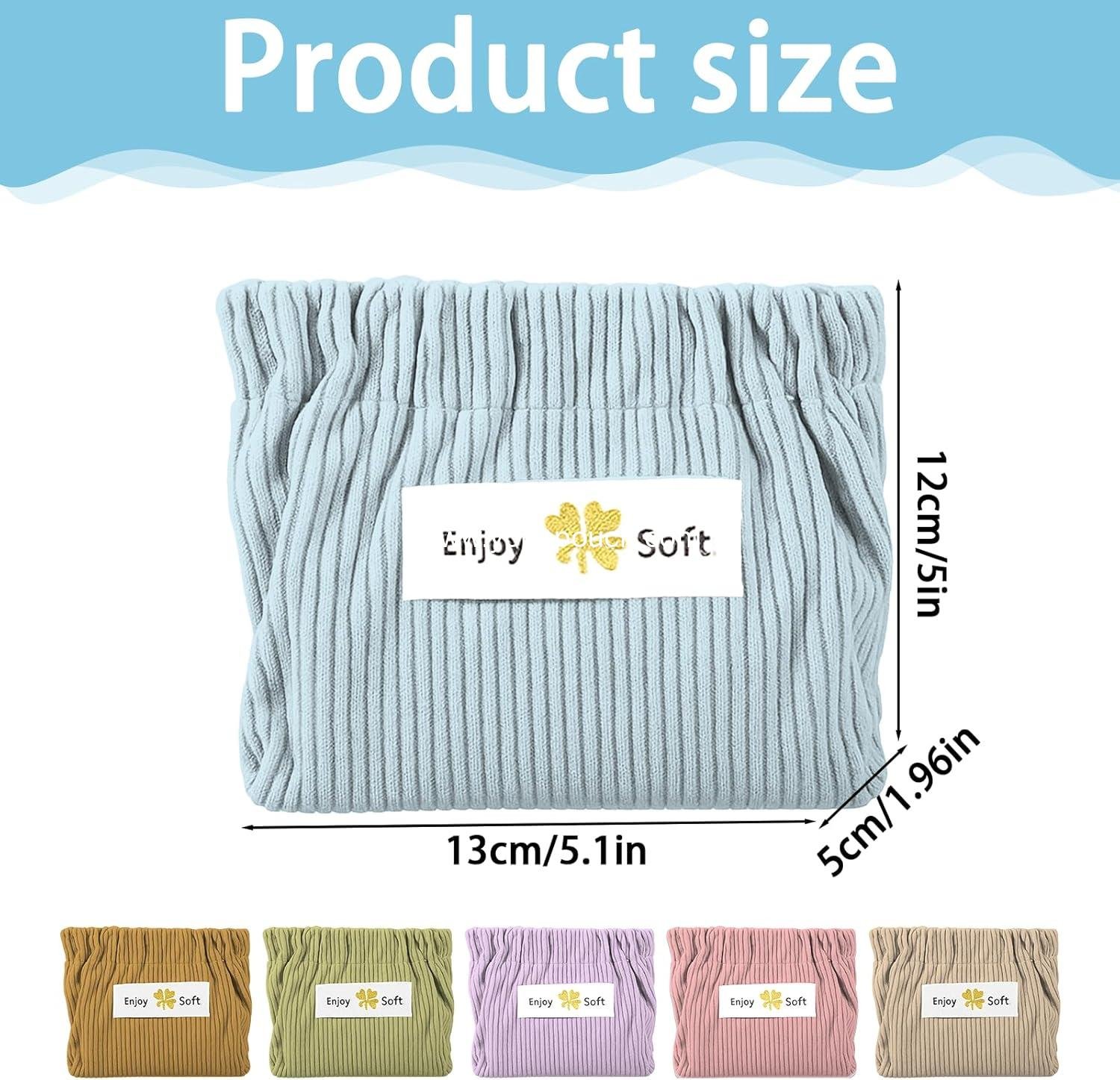 Wholesale 6 Pcs Corduroy Hair Tie Organizer, Mini Makeup Purse, Portable Pouches for Travel Toiletries, Coin & Small Makeup Pouch - Supplier