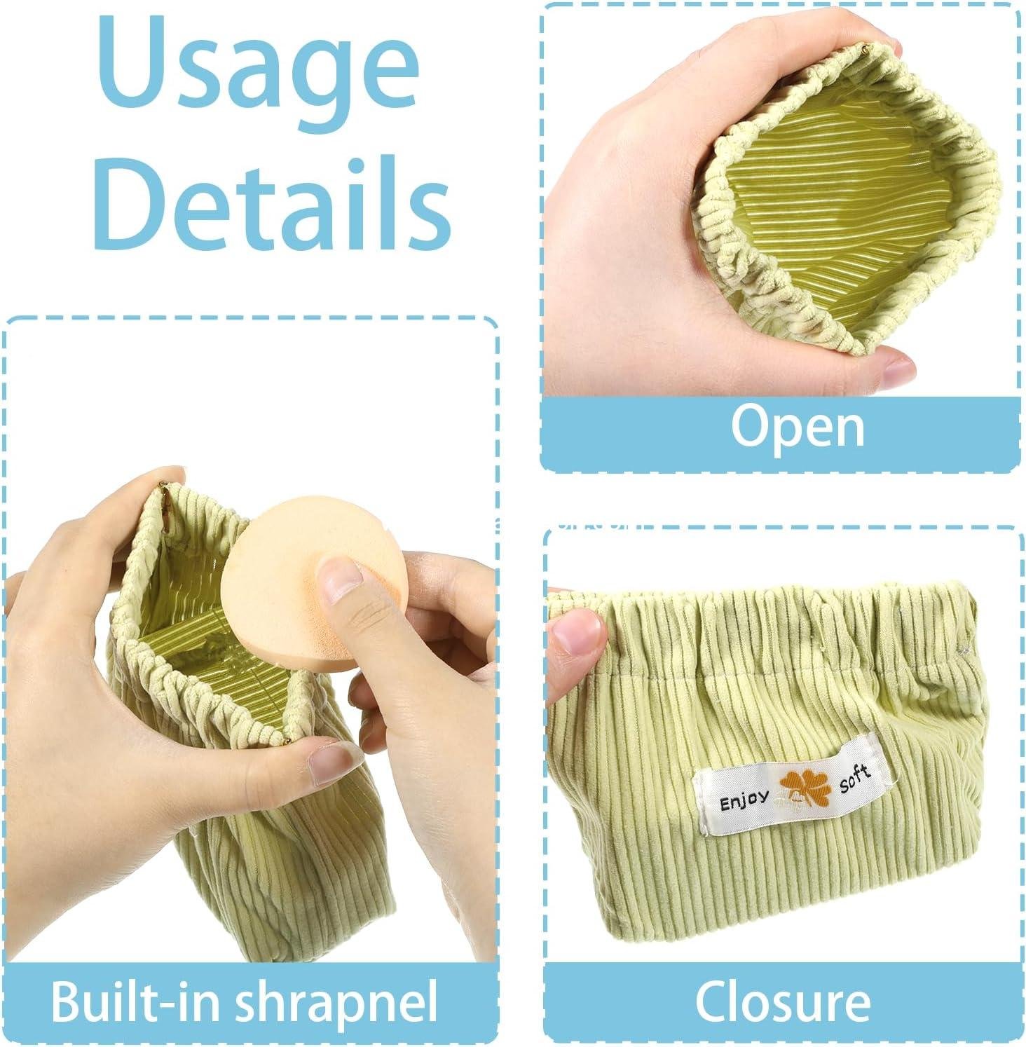 Wholesale 6 Pcs Corduroy Hair Tie Organizer, Mini Makeup Purse, Portable Pouches for Travel Toiletries, Coin & Small Makeup Pouch - Supplier