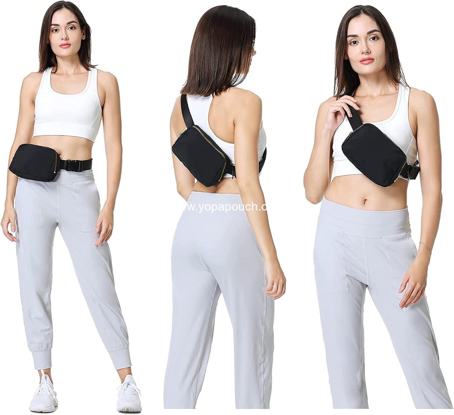 Wholesale Fanny Pack for Men and Women Crossbody Belt Bag with Adjustable Strap, Graduation Gifts, Black, Supplier