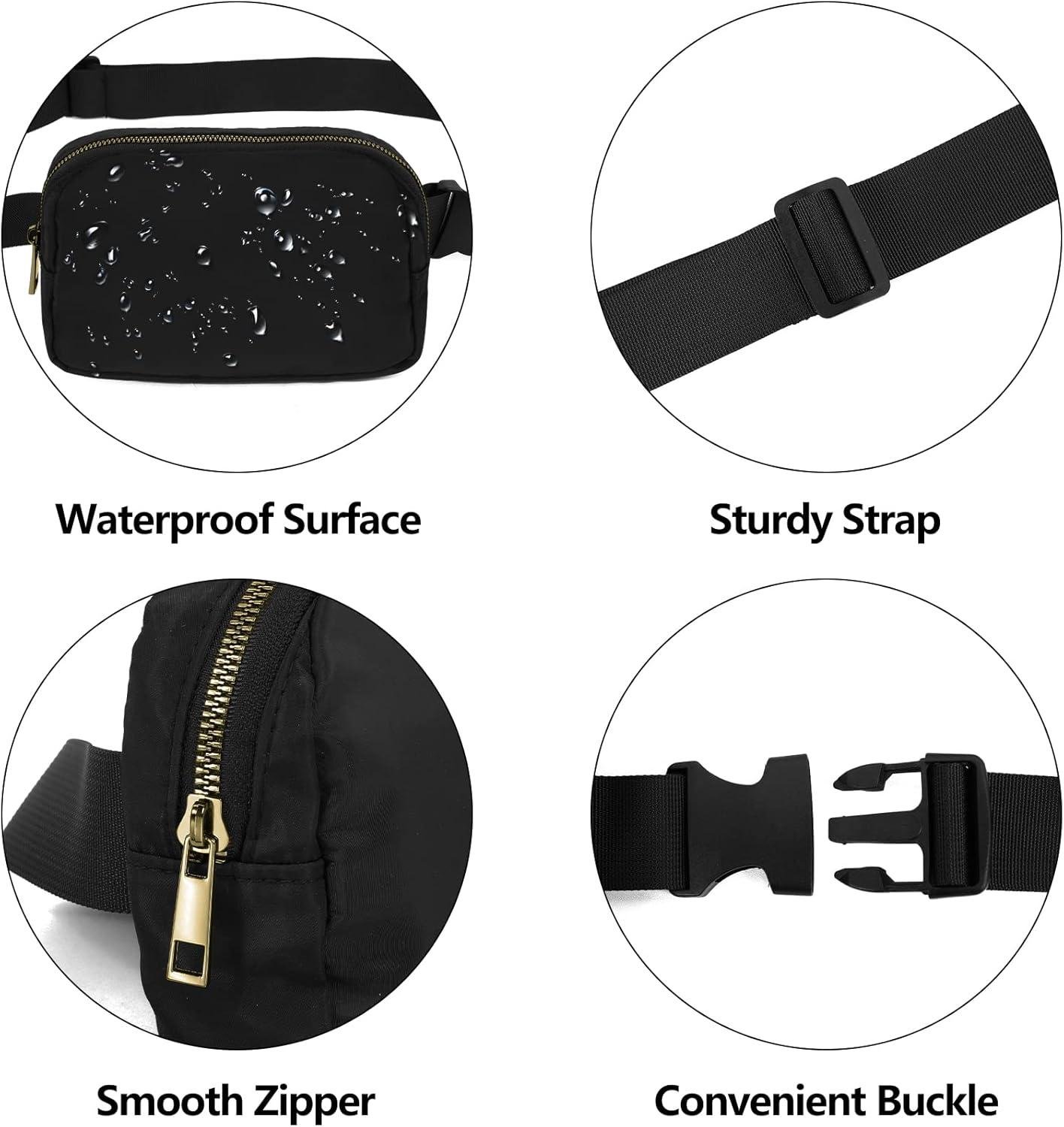Wholesale Fanny Pack for Men and Women Crossbody Belt Bag with Adjustable Strap, Graduation Gifts, Black, Supplier