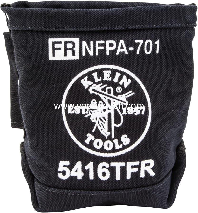 Wholesale Flame Resistant Canvas Tool Bag for Bolt Storage with Double Reinforced Bottom and Tunnel Connect, 5"x10"x9" - Manufacturer