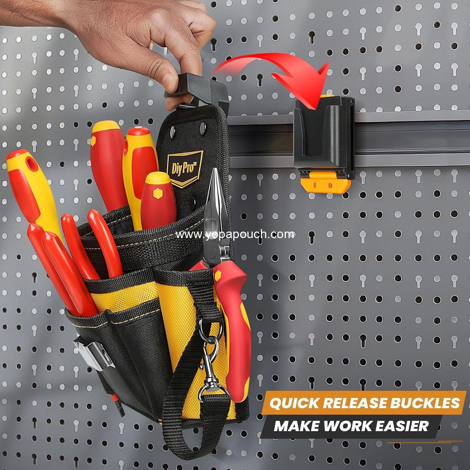 Wholesale Electrician Tool Pouch - Multi-Pocket Heavy Duty Tool Belt Pouch with Clip for Carpenters and Home Improvement - Quick Attach & Release Utility Pouches Supplier