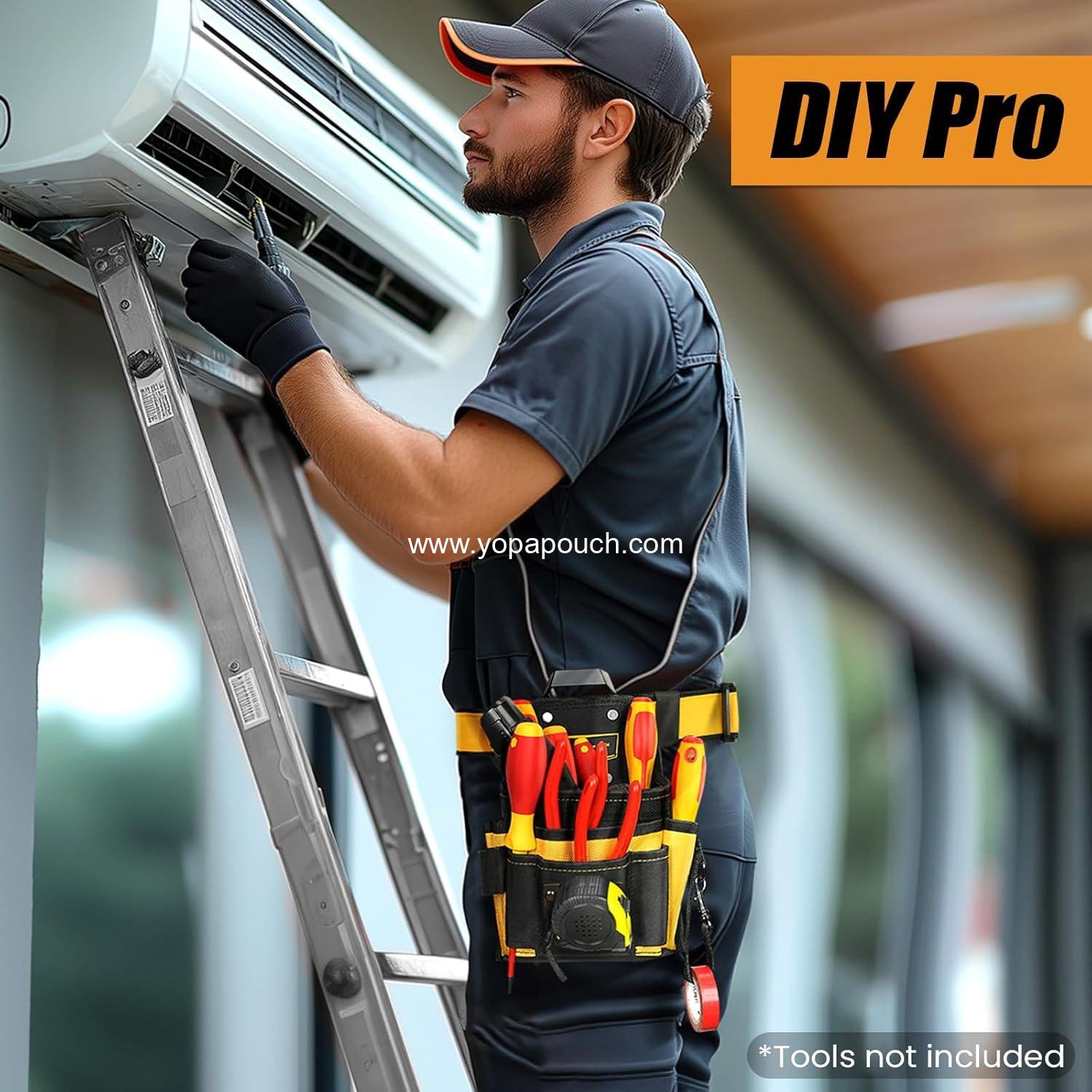 Wholesale Electrician Tool Pouch - Multi-Pocket Heavy Duty Tool Belt Pouch with Clip for Carpenters and Home Improvement - Quick Attach & Release Utility Pouches Supplier