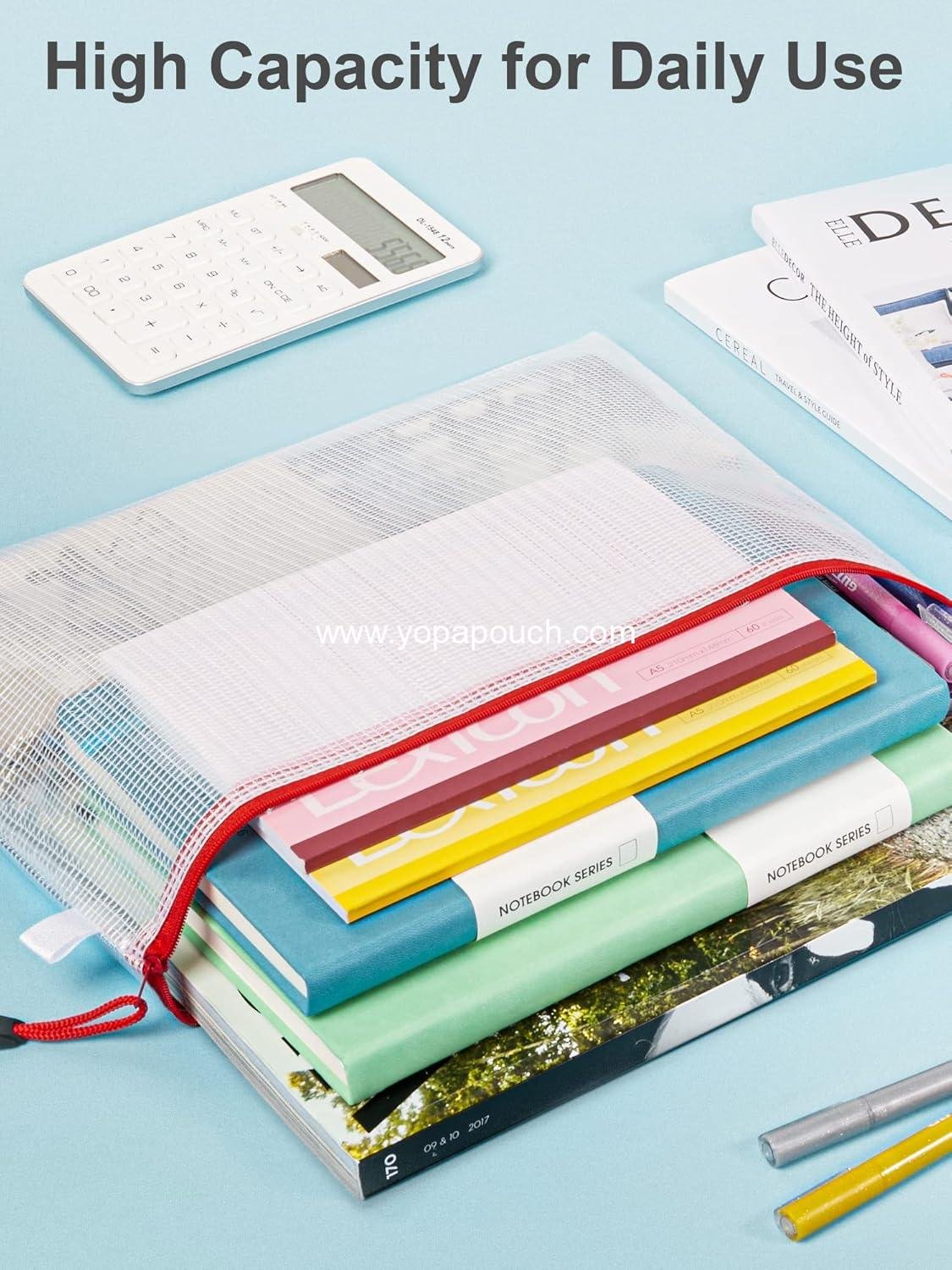 Wholesale 40pcs Mesh Zipper Pouches, 8 Sizes Waterproof Storage Bags for Board Games, 16 Colors for School Supplies, Office Items, Cosmetics, and Travel Accessories - Supplier