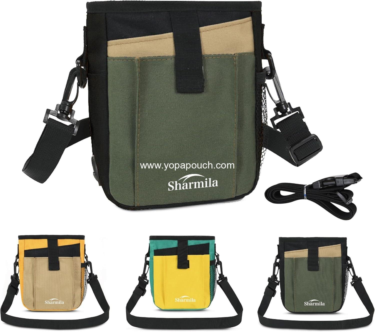 Wholesale Large Capacity Dog Treat Pouch - Multi-Pocket Waterproof Training Treat Bag Made from High-Density Oxford Fabric for Pet Training, Dog Walking, Hiking (Green) Manufacturer