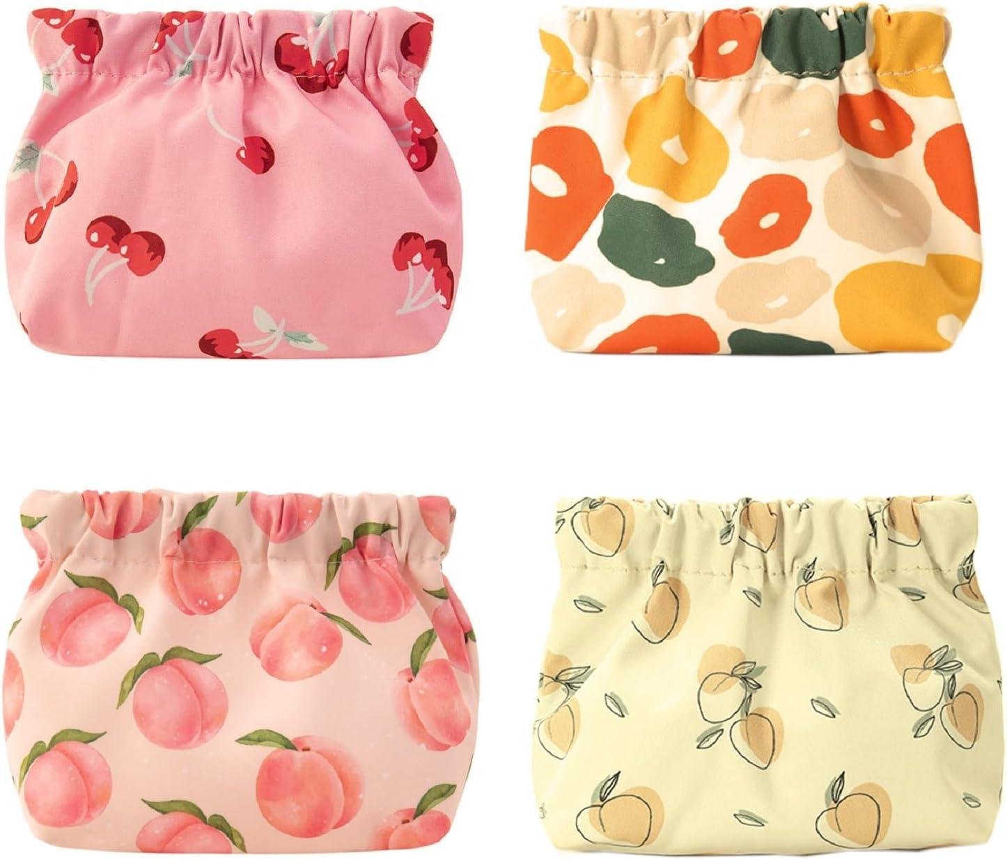 Wholesale 4 PCS Small Coin Purse Set, Mini Squeeze Coin Pouch Organizer for Headphones and Jewelry for Women - Supplier