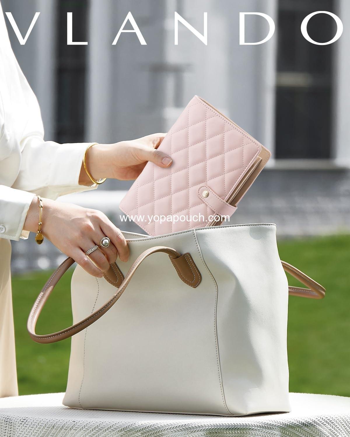 Wholesale Jewelry Organizer Box, Graduation Gift, Velvet Pouch, PU Leather Travel Case, Gift for Women - Pink, Supplier