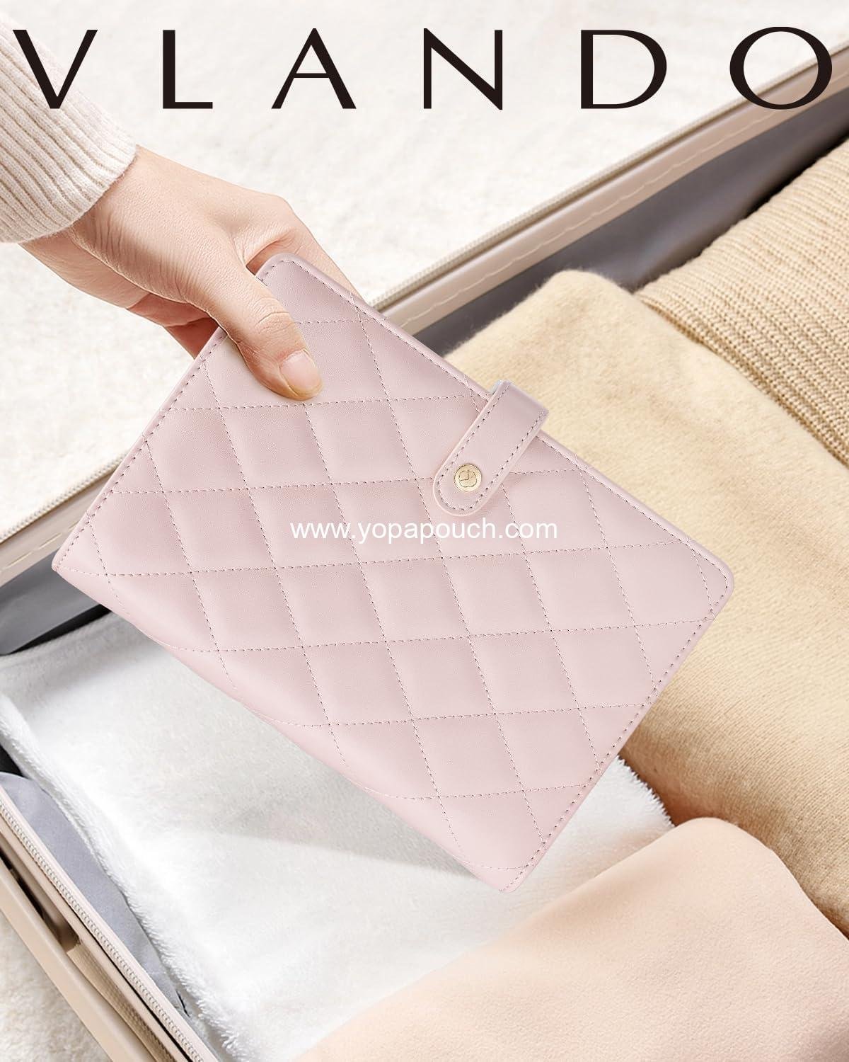 Wholesale Jewelry Organizer Box, Graduation Gift, Velvet Pouch, PU Leather Travel Case, Gift for Women - Pink, Supplier