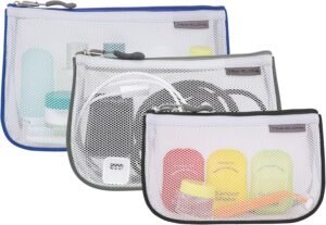 Travelon Set of 3 Assorted Piped Pouches