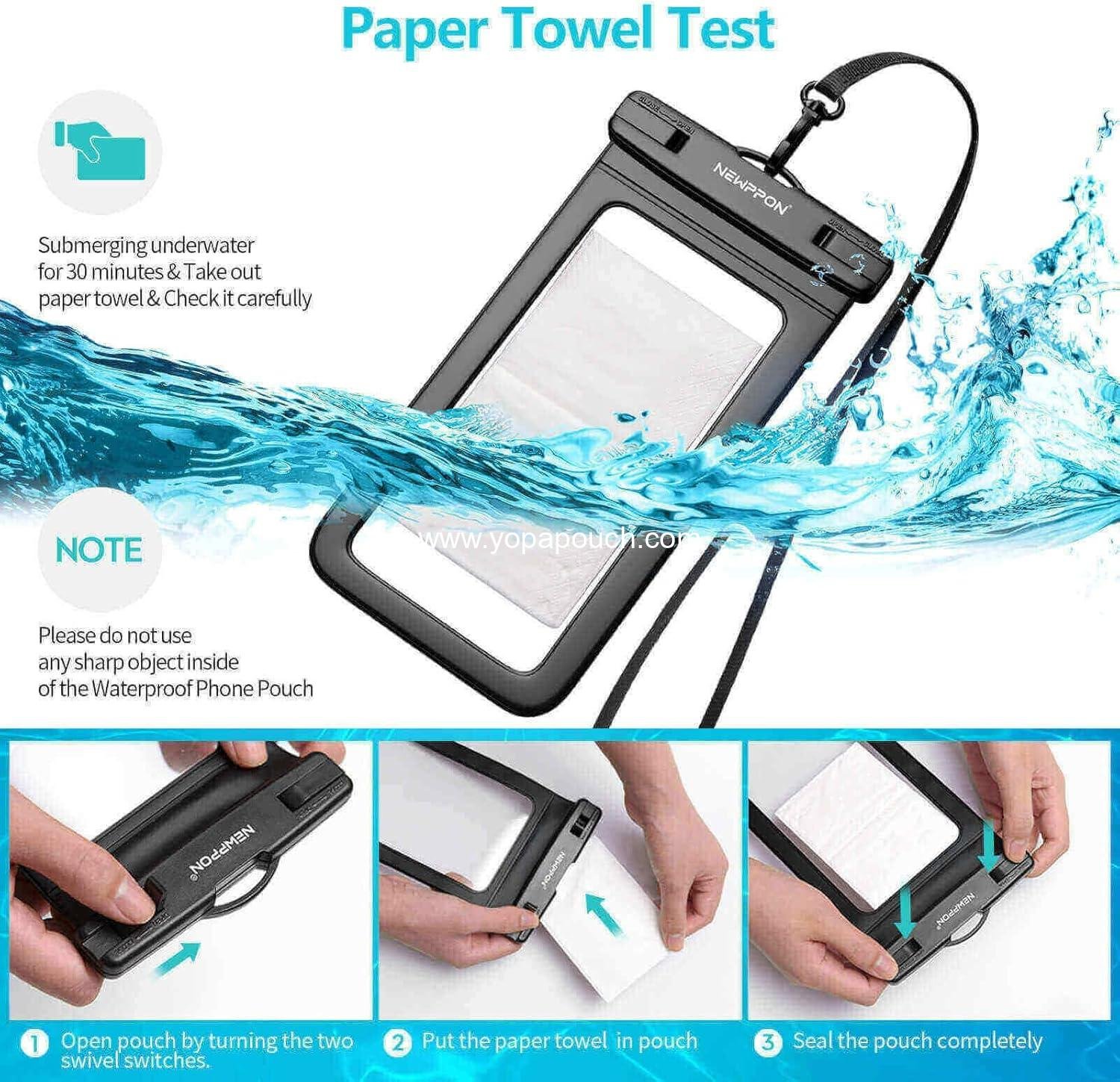 Wholesale 4 Pack 8.5” Waterproof Cell Phone Pouch - Underwater Dry Bag Case with Lanyard - Clear Holder Protector for iPhone and Samsung Galaxy - Ideal for Swimming and Beach Use - Supplier Wholesale 4 Pack 8.5” Waterproof Cell Phone Pouch - Underwater Dry Bag Case with Lanyard - Clear Holder Protector for iPhone and Samsung Galaxy - Ideal for Swimming and Beach Use - Supplier