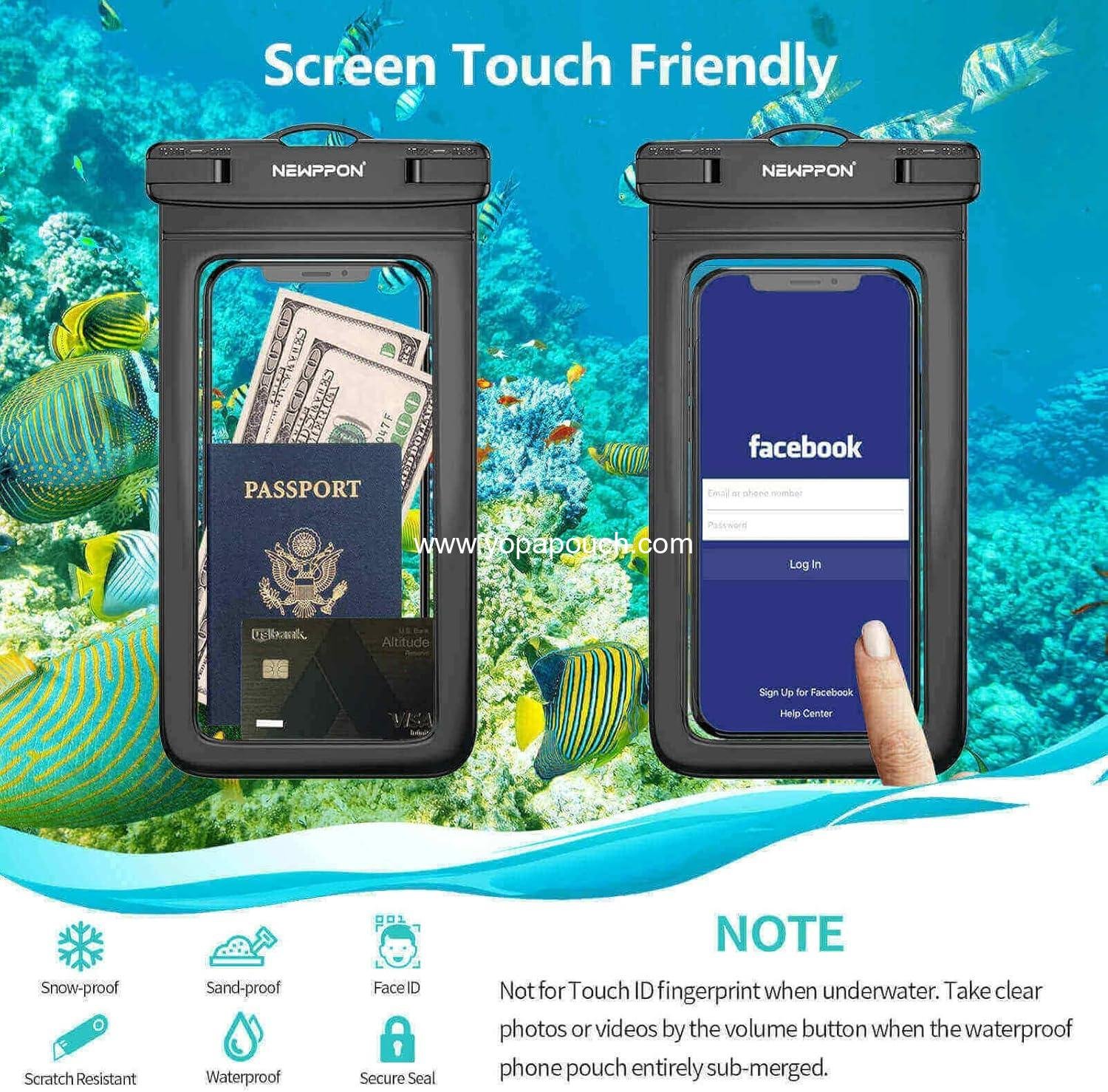Wholesale 4 Pack 8.5” Waterproof Cell Phone Pouch - Underwater Dry Bag Case with Lanyard - Clear Holder Protector for iPhone and Samsung Galaxy - Ideal for Swimming and Beach Use - Supplier Wholesale 4 Pack 8.5” Waterproof Cell Phone Pouch - Underwater Dry Bag Case with Lanyard - Clear Holder Protector for iPhone and Samsung Galaxy - Ideal for Swimming and Beach Use - Supplier