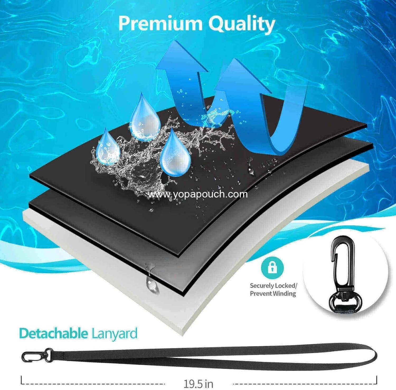 Wholesale 4 Pack 8.5” Waterproof Cell Phone Pouch - Underwater Dry Bag Case with Lanyard - Clear Holder Protector for iPhone and Samsung Galaxy - Ideal for Swimming and Beach Use - Supplier Wholesale 4 Pack 8.5” Waterproof Cell Phone Pouch - Underwater Dry Bag Case with Lanyard - Clear Holder Protector for iPhone and Samsung Galaxy - Ideal for Swimming and Beach Use - Supplier