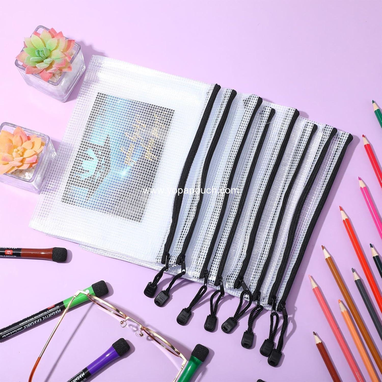 Wholesale 32 Pcs Mesh Zipper Bags Toy Storage Bikini Organizer Waterproof Reusable Pouch Multi-Purpose Office Storage (9 x 7 Inch) - Supplier