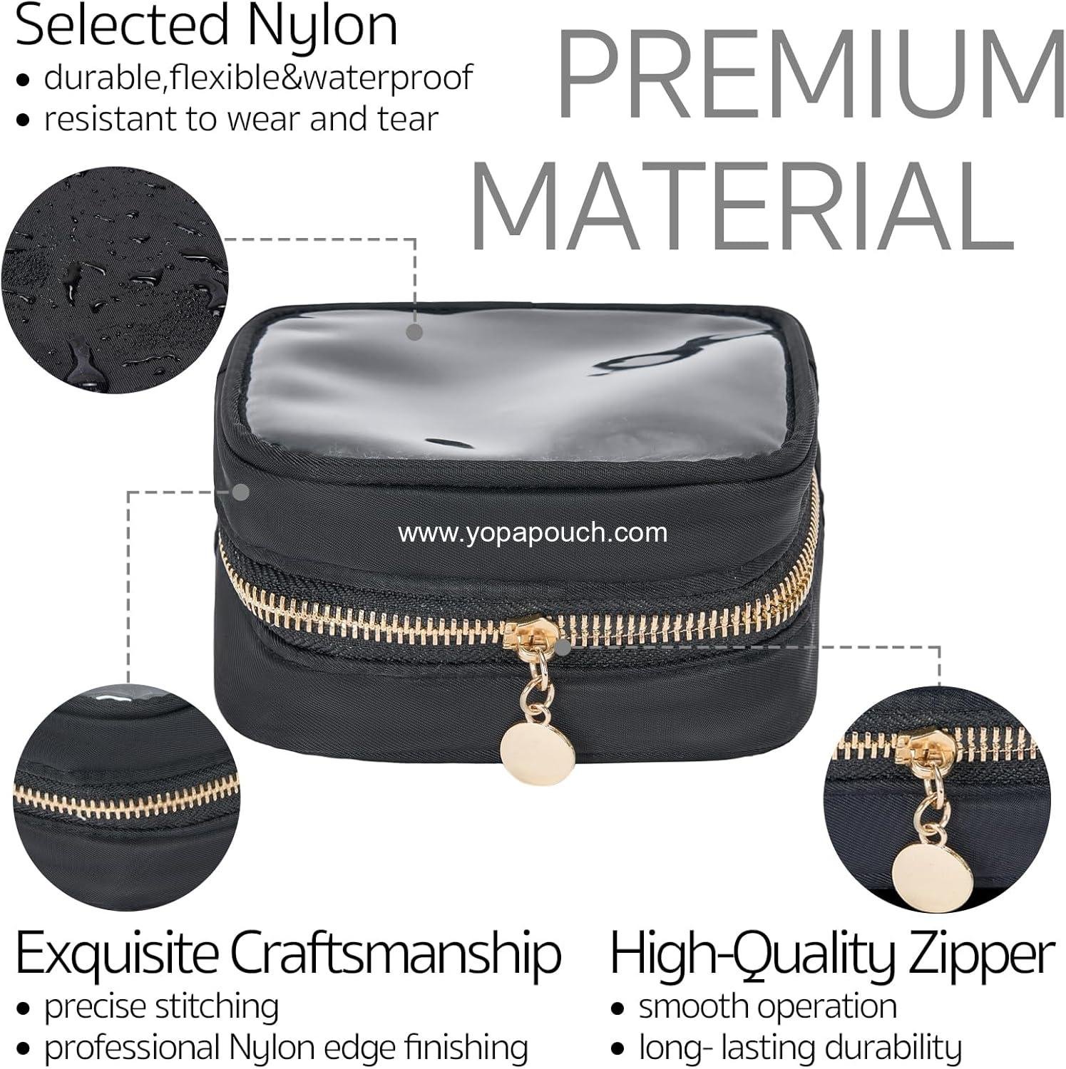 Wholesale Mini Diaper & Makeup Bag Organizer - Clear Pouches for Travel Toiletries -  Essential Purse Organizer Factory