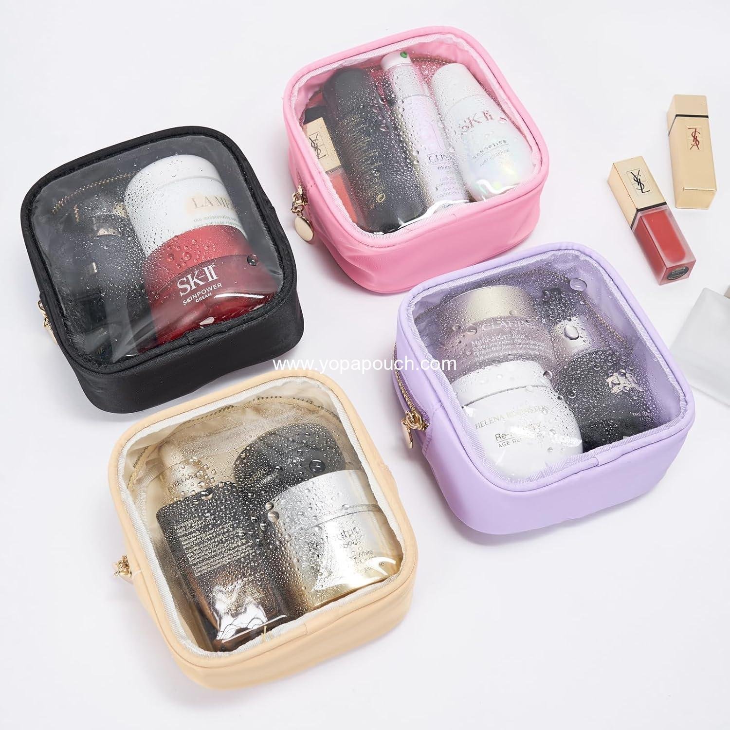 Wholesale Mini Diaper & Makeup Bag Organizer - Clear Pouches for Travel Toiletries -  Essential Purse Organizer Factory