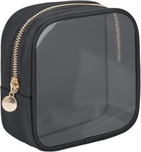 Mini Diaper & Makeup Bag Organizer - Clear Pouches for Purse, Travel Toiletry Essentials