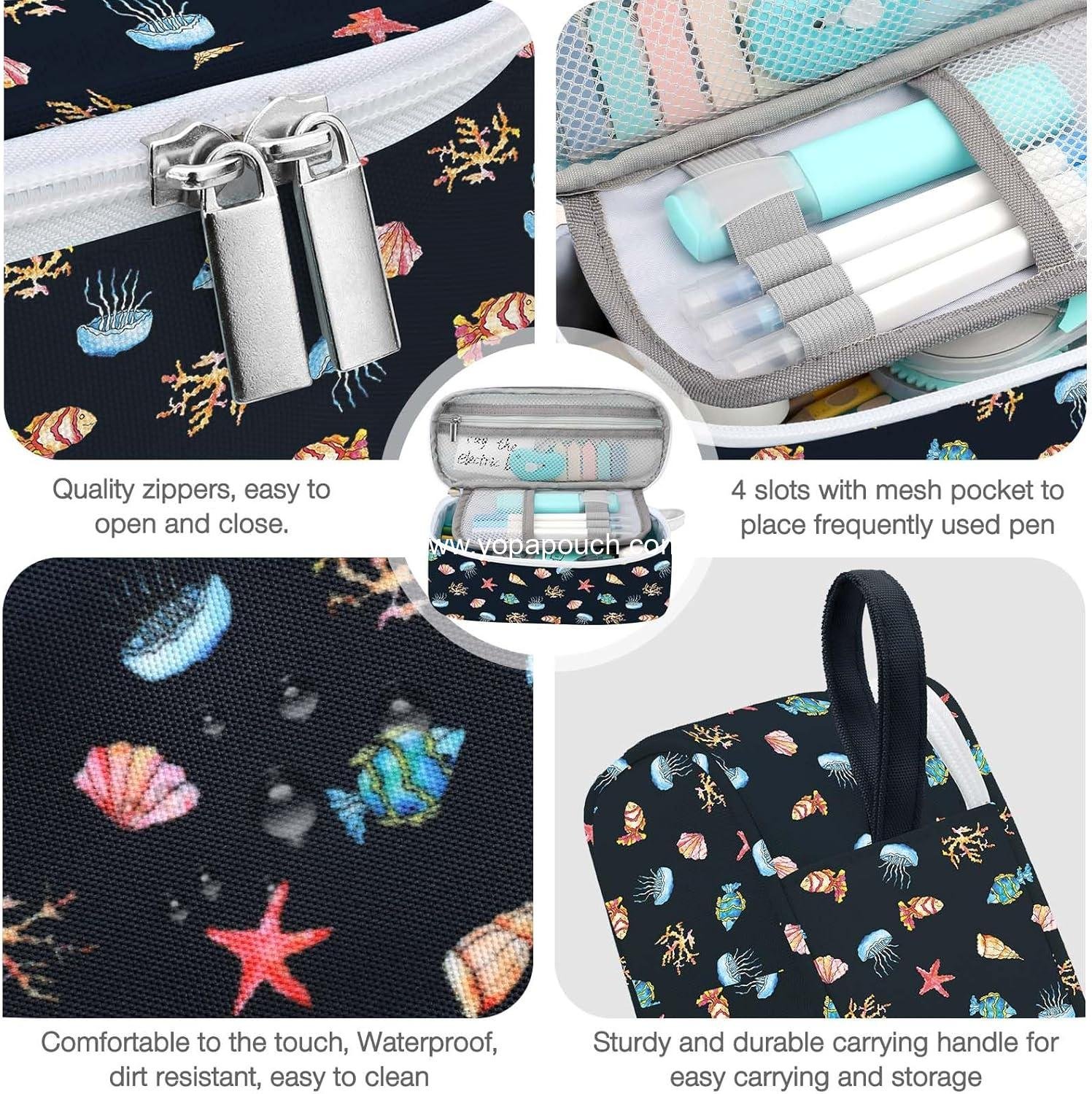 Wholesale Large Capacity Pencil Case Portable Pouch for School Supplies - Ideal for College Students, Girls, Boys, and Adults (Marine Life) Supplier