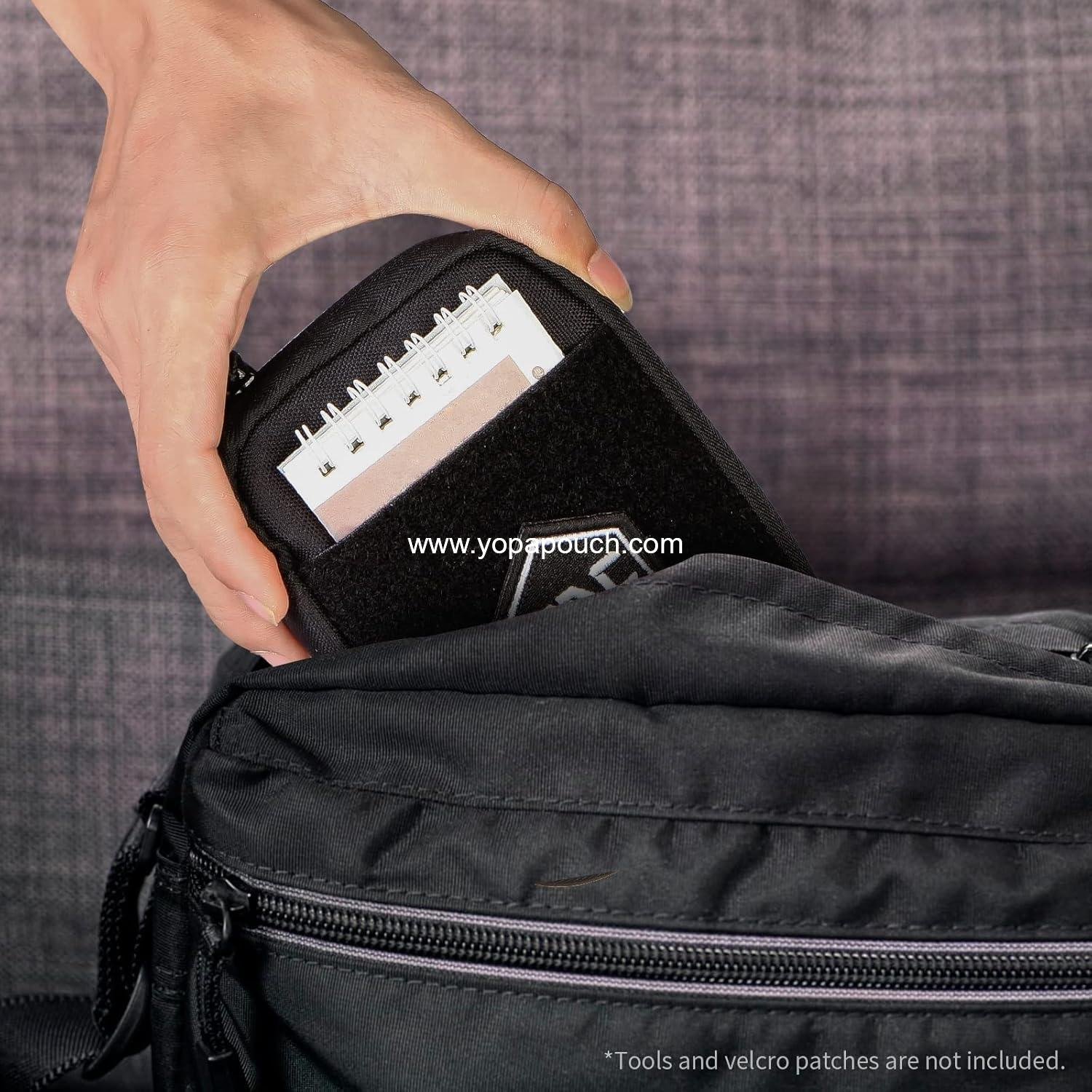 Wholesale Nylon EDC Pocket Pouch Organizer with Hook and Loop Closure - 5x7 inches, Durable, Compact, Lightweight Supplier