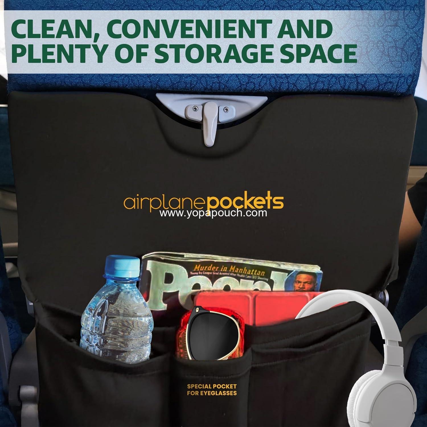 Wholesale Airplane Tray Table Cover with Pocket Organizer | Seat Back Organizer for Personal Items | Media Pouch | Travel Accessories | Clean and Convenient Travel Essential - Supplier