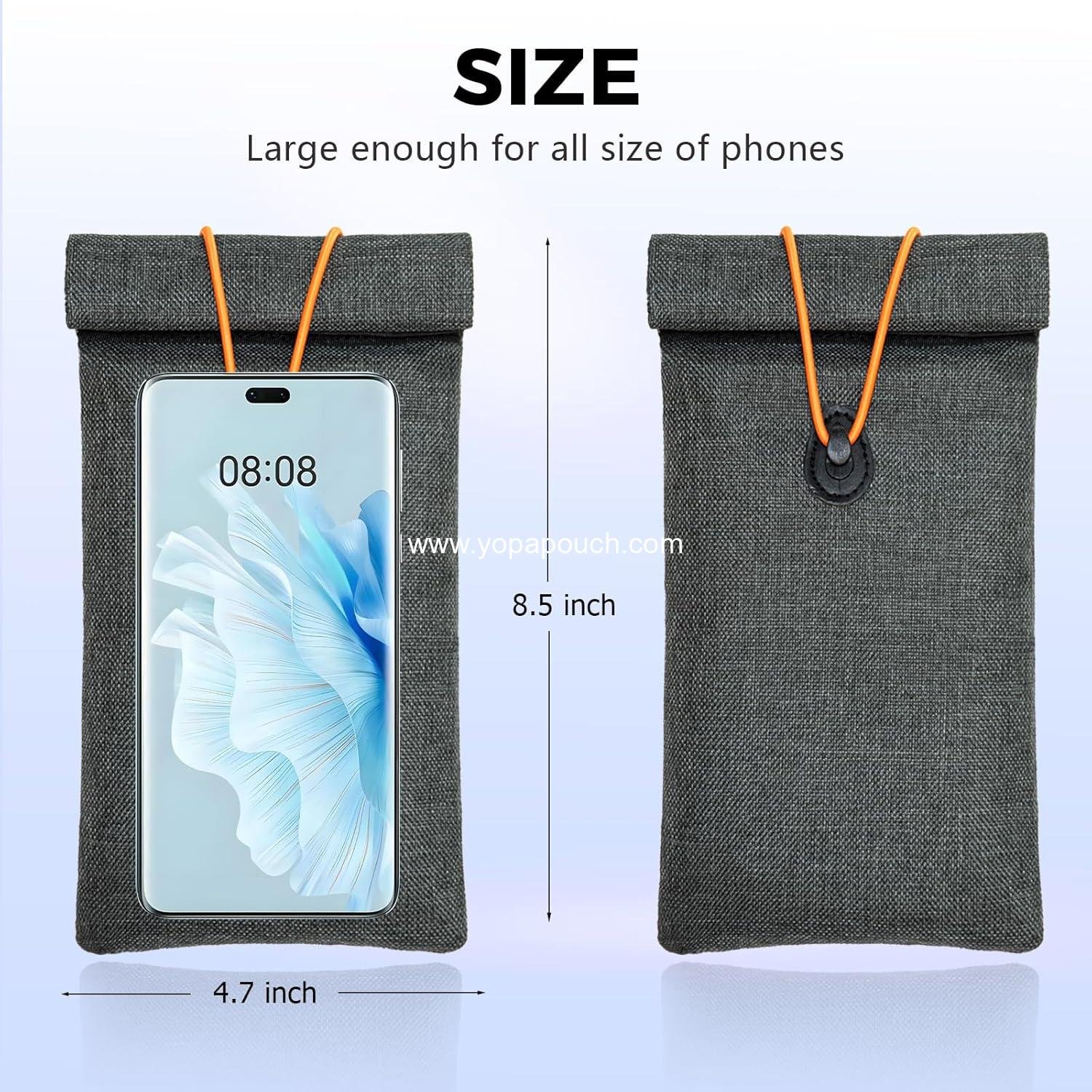 Wholesale Signal Blocking Faraday Bags for Phones - 2 Pack RFID Blocking Pouch for Privacy Protection - OEM Supplier